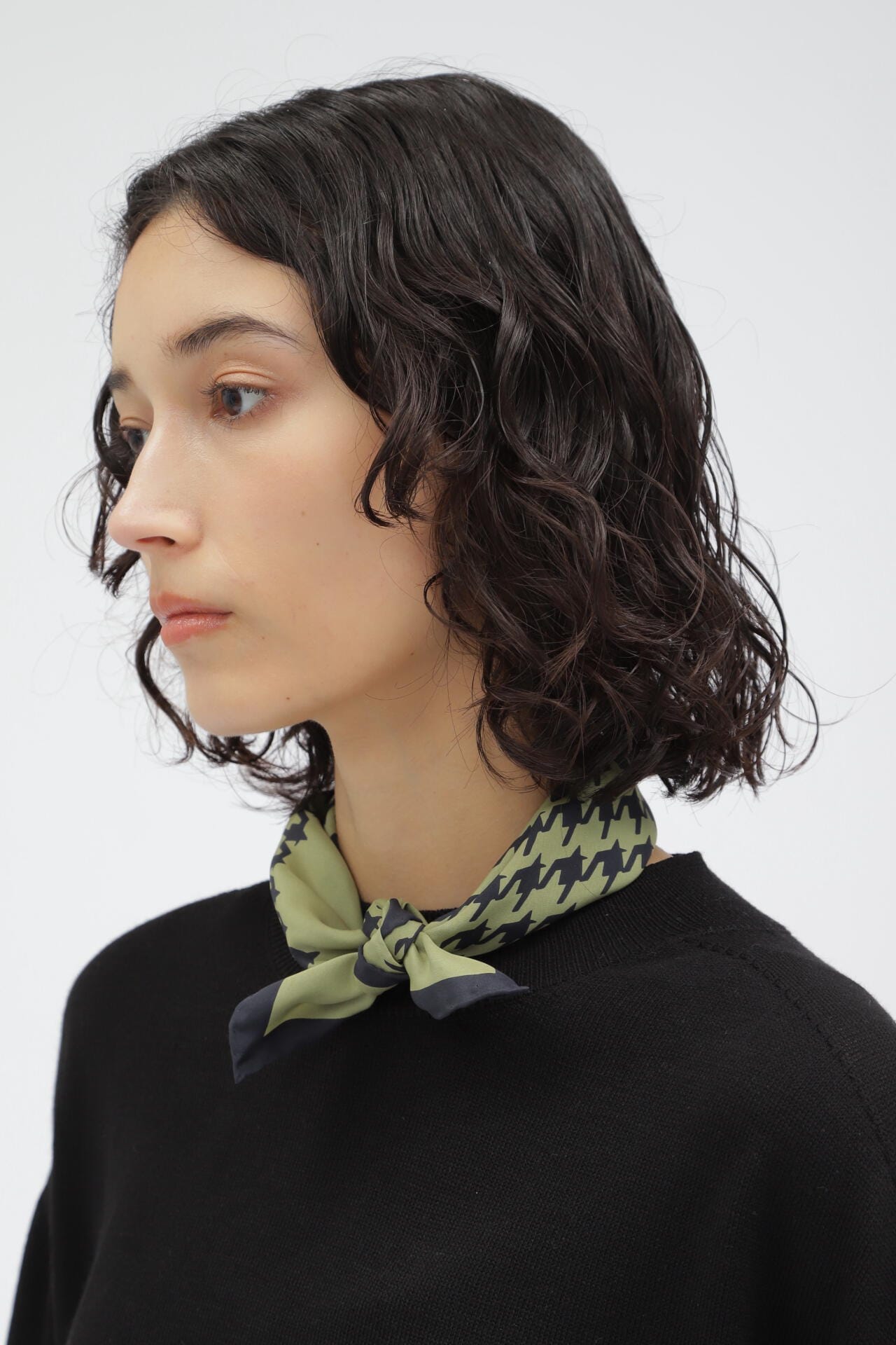 SILK GLENCHECK SCARF