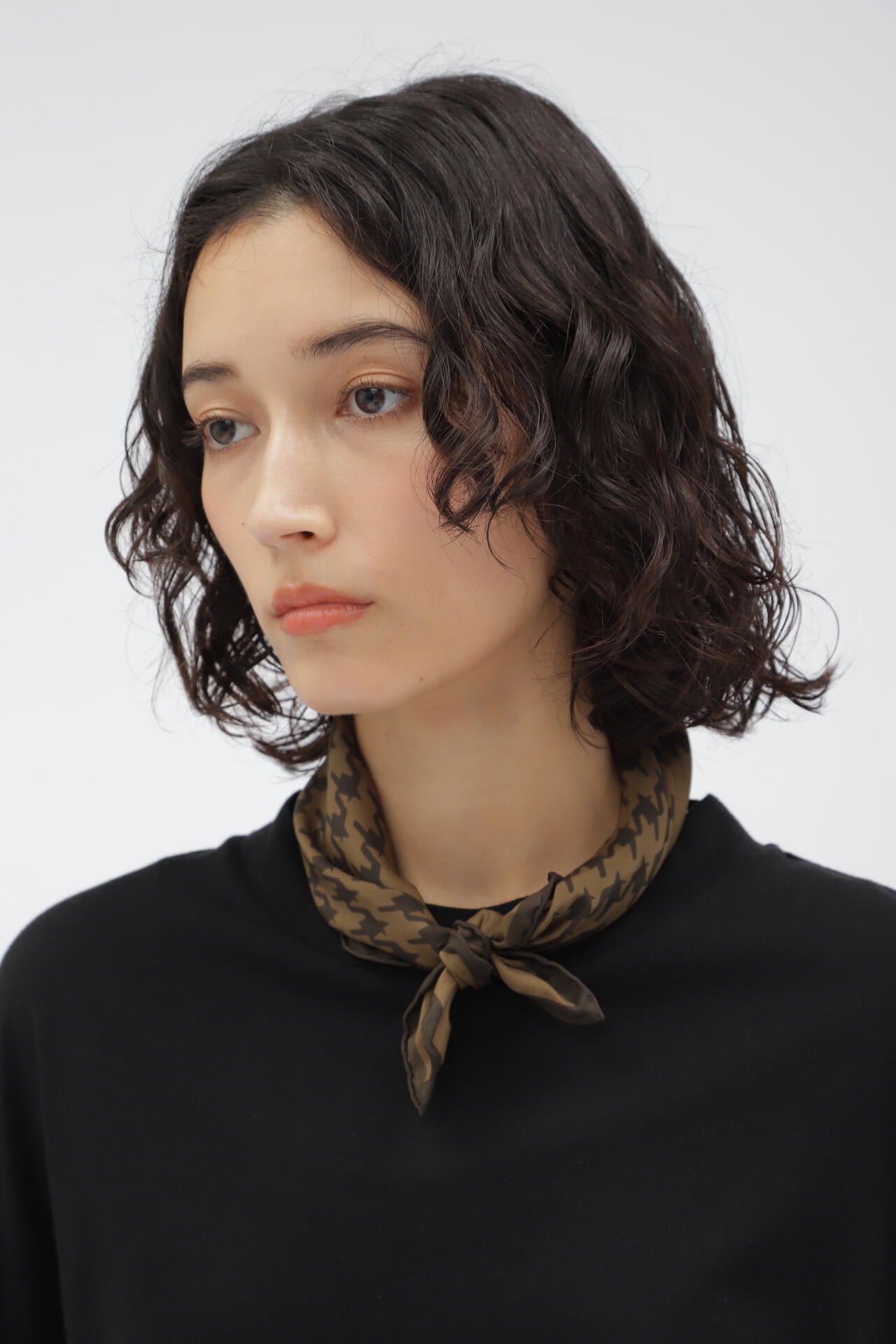 SILK GLENCHECK SCARF