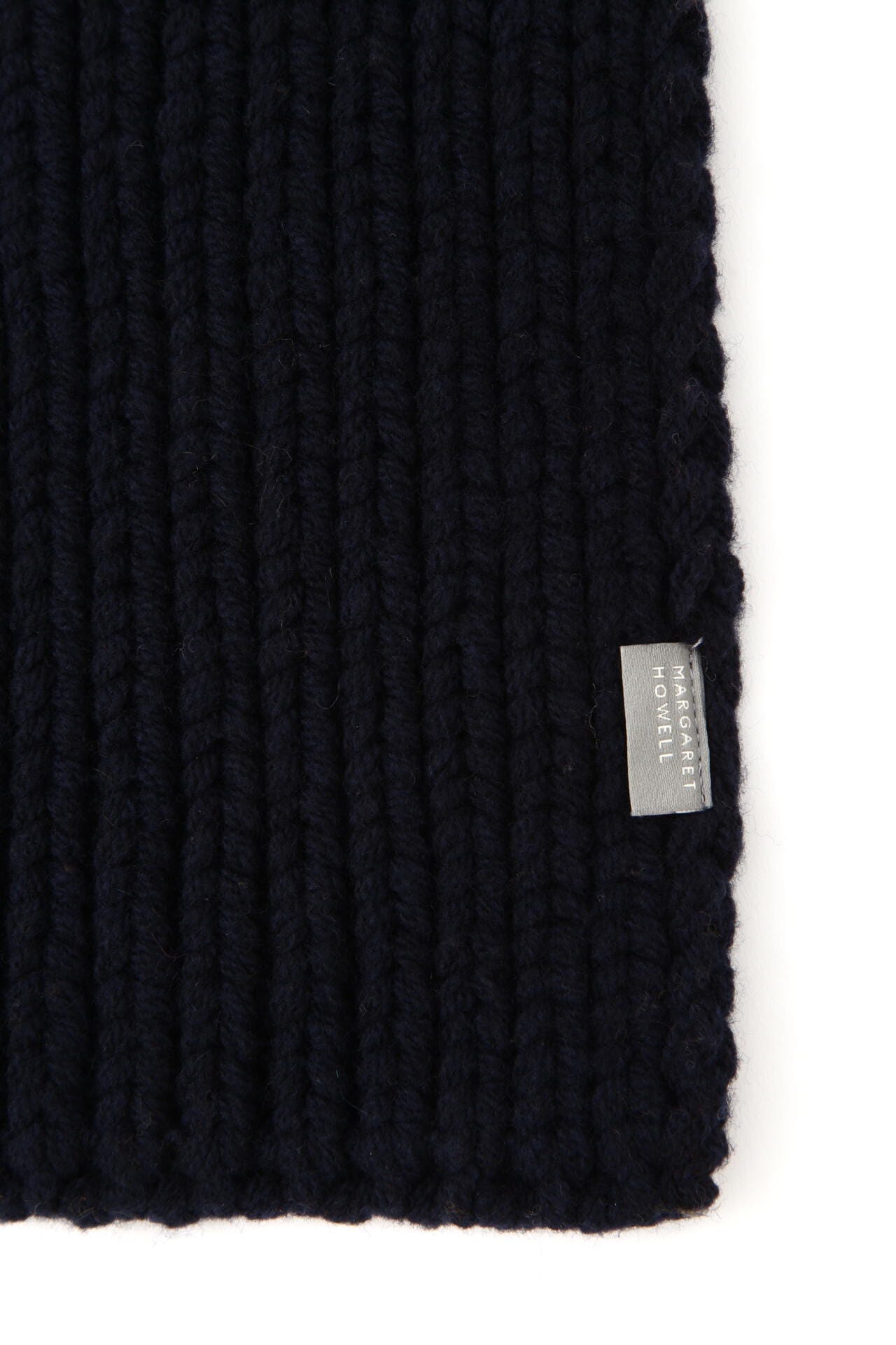 MERINO CASHMERE CHUNKY RIB SCARF