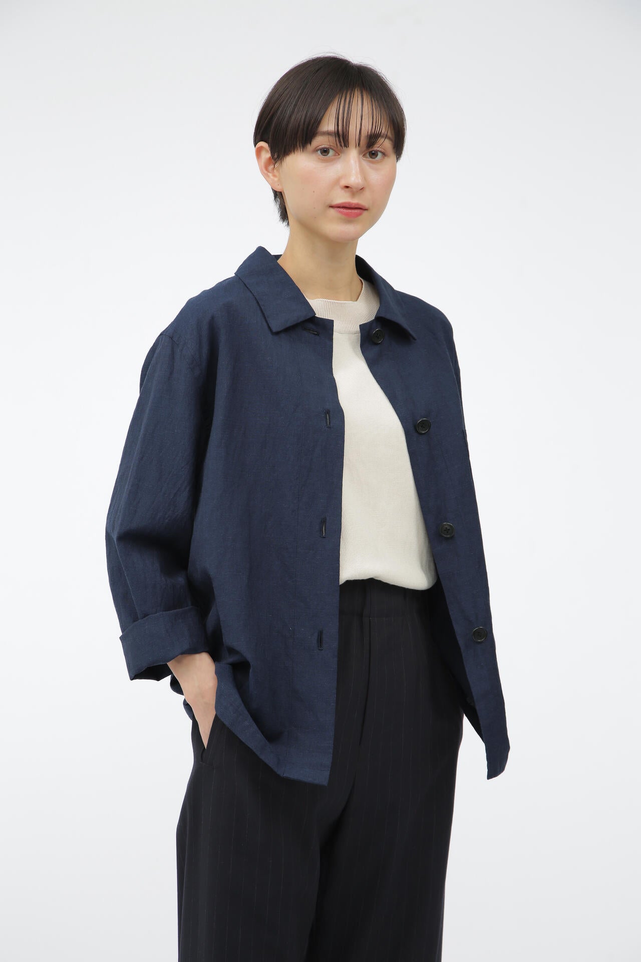 YARN DYE WOOL LINEN