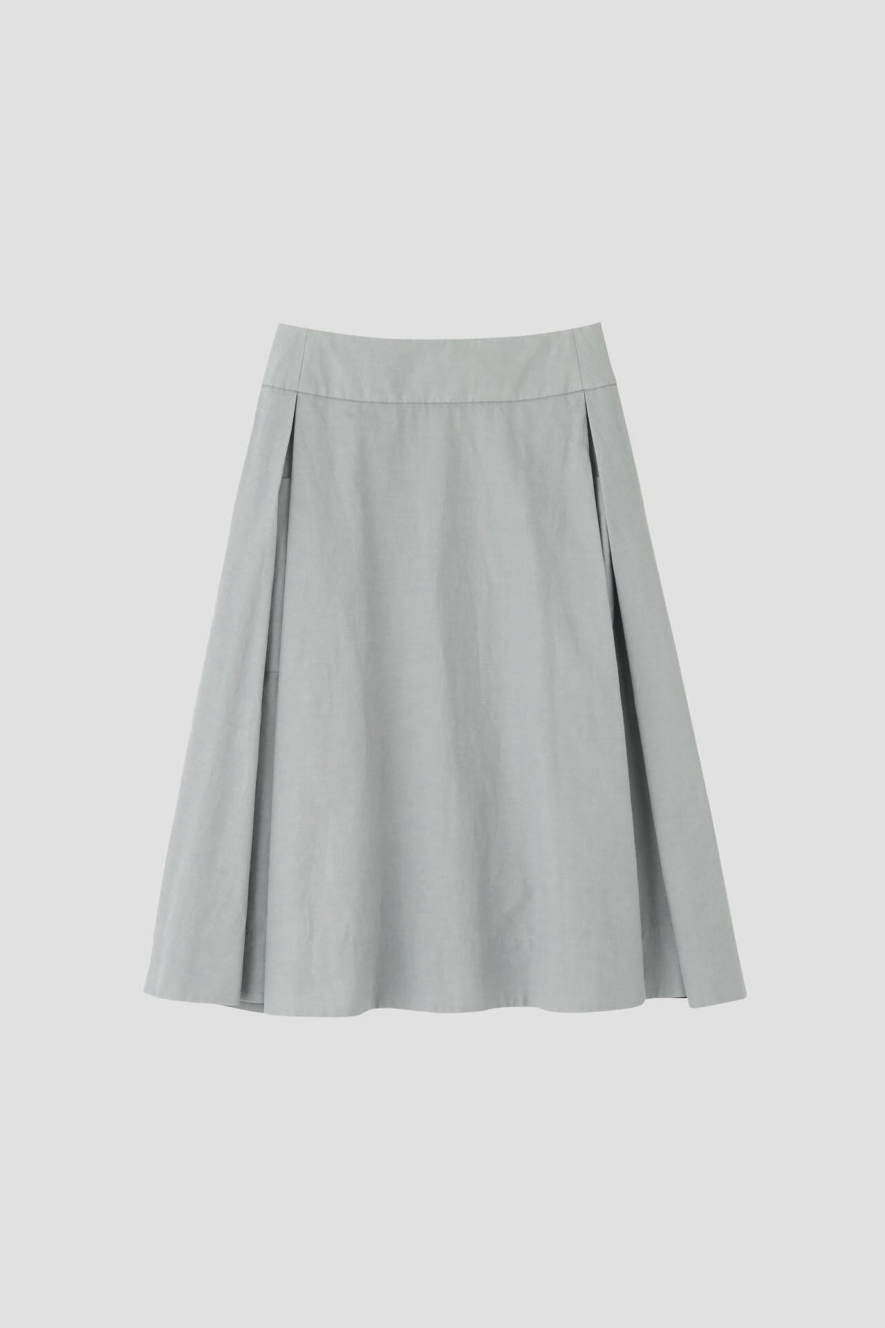 COTTON RAMIE CHAMBRAY SKIRT