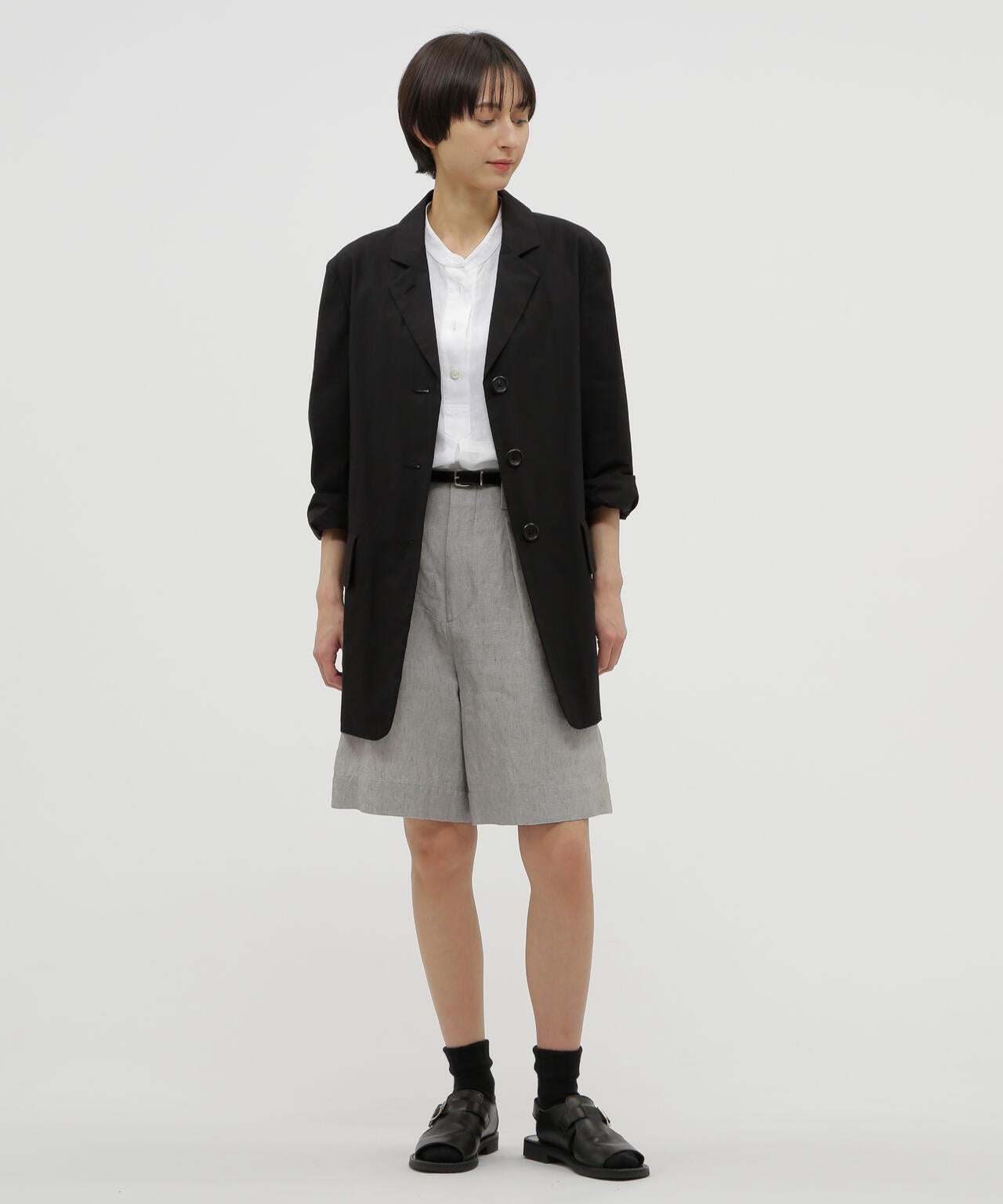 YARN DYED LINEN TROUSERS