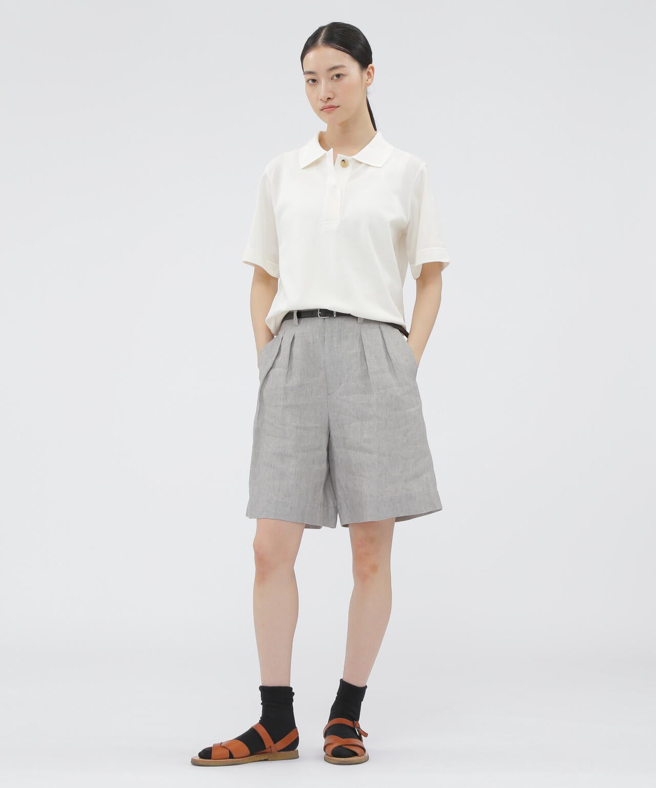 YARN DYED LINEN TROUSERS