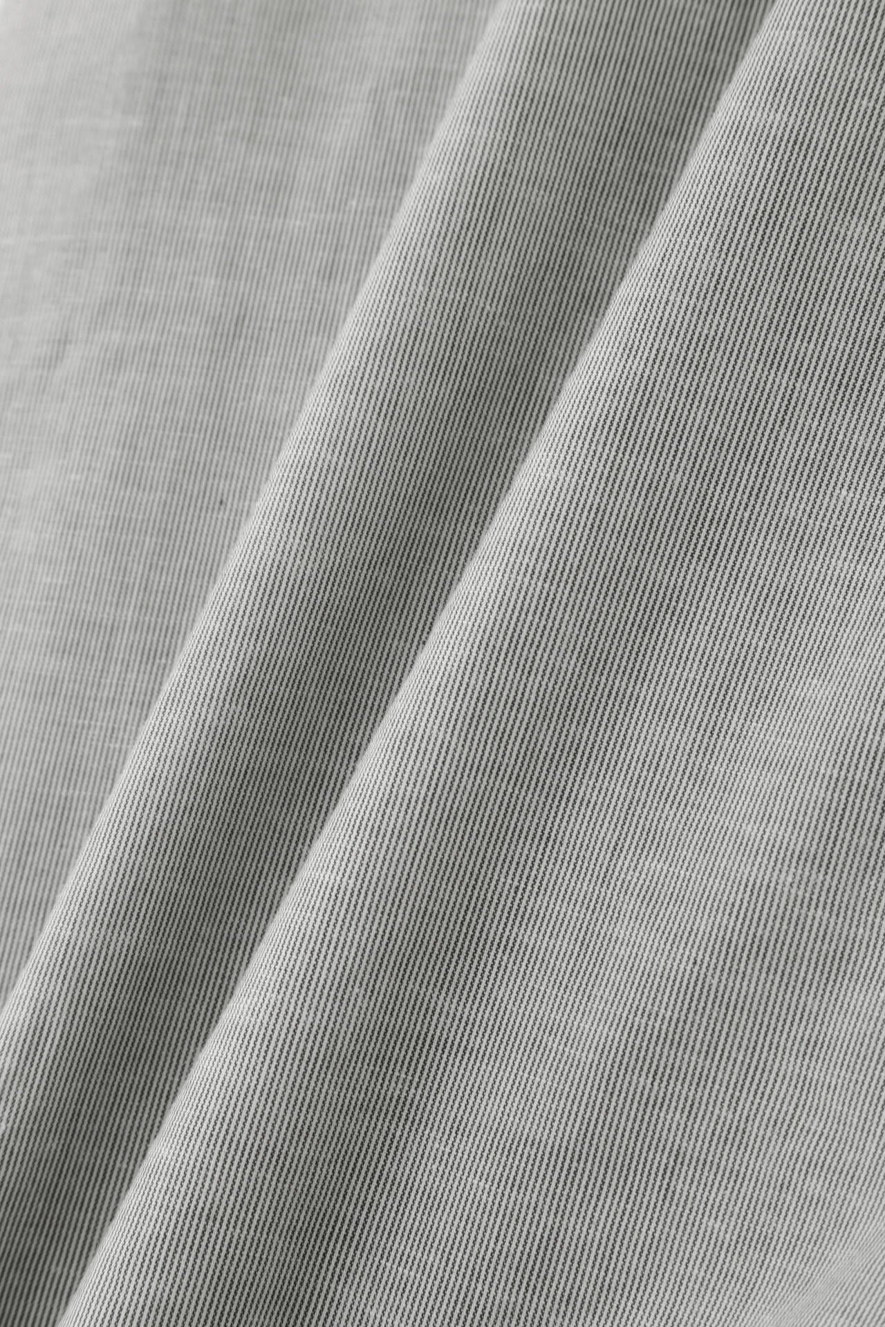 HAIRLINE STRIPE COTTON LINEN SHIRT