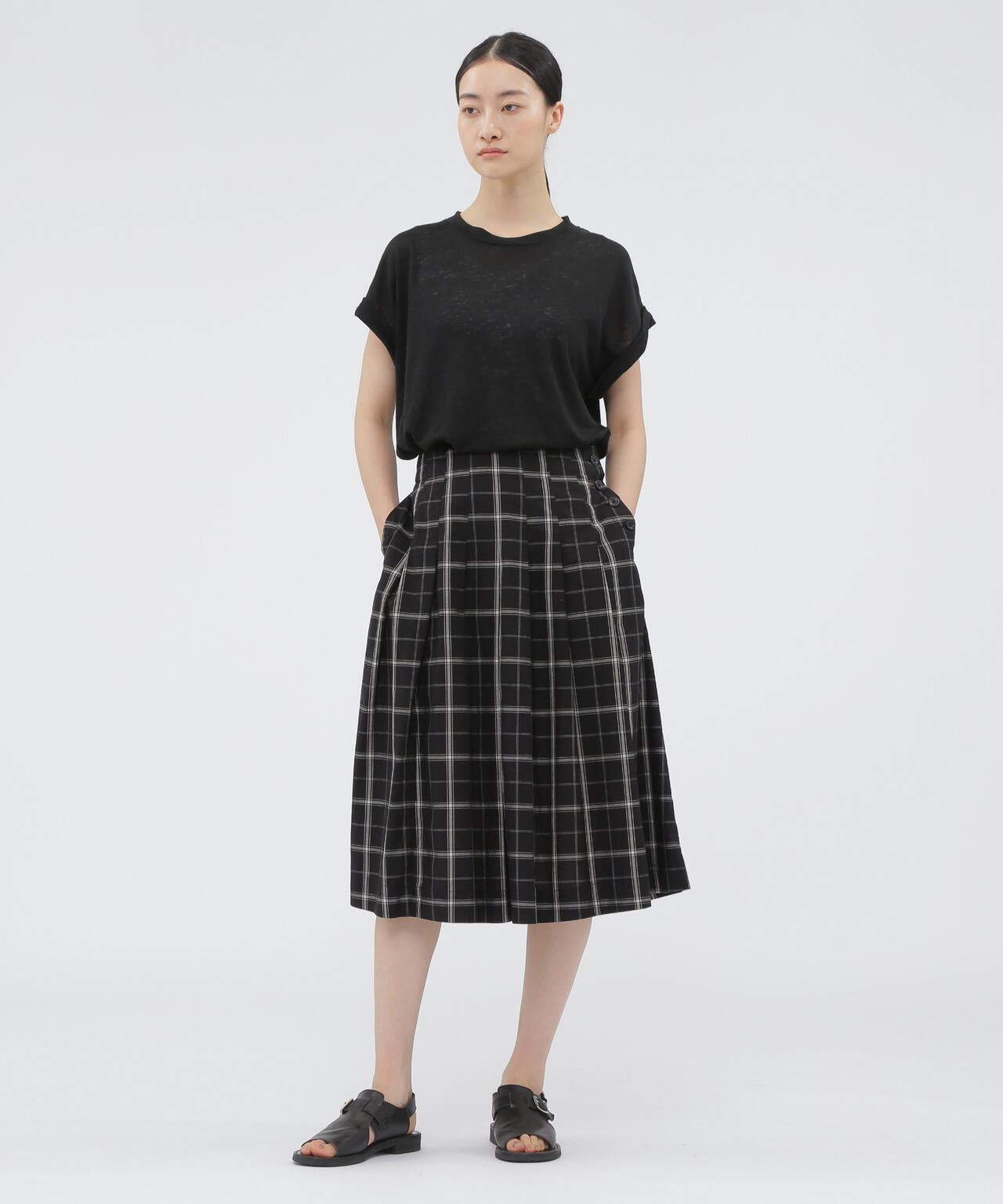 LINEN JERSEY TOP