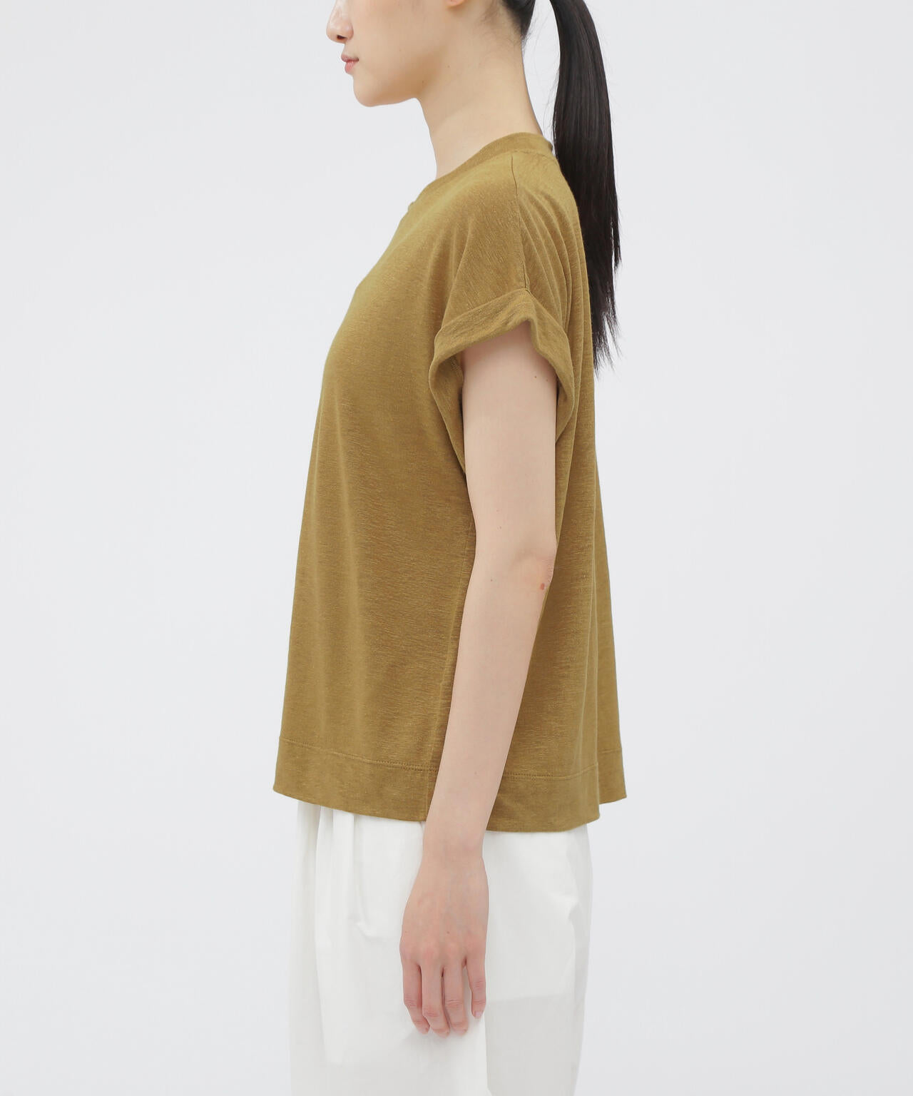 LINEN JERSEY TOP