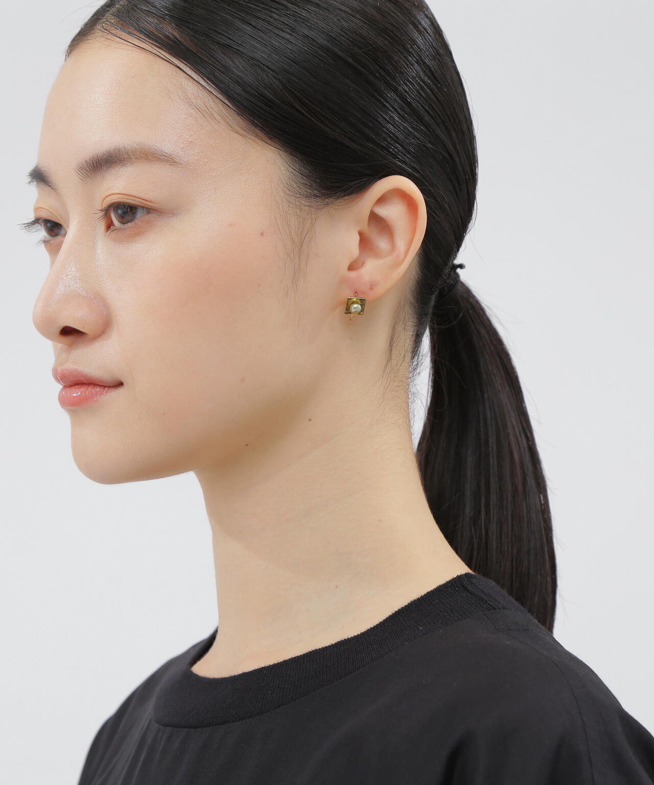PLATED GOLD + SINGLE PEARL