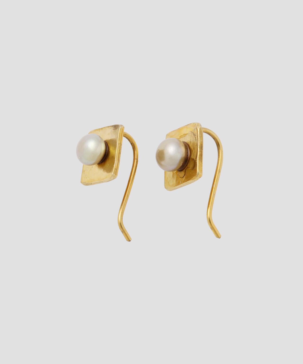PLATED GOLD + SINGLE PEARL