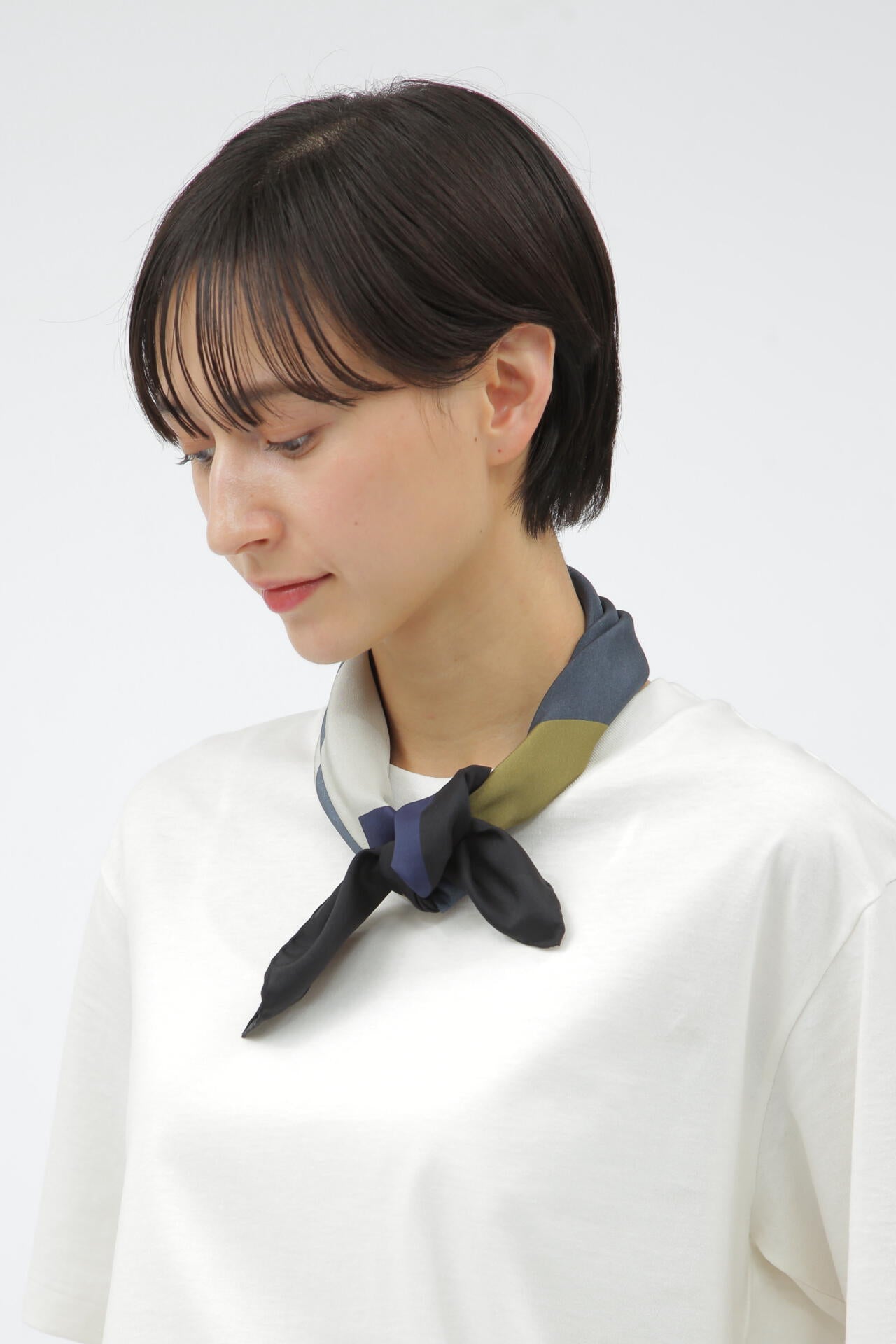 SILK COLLAGE PRINT SCARF
