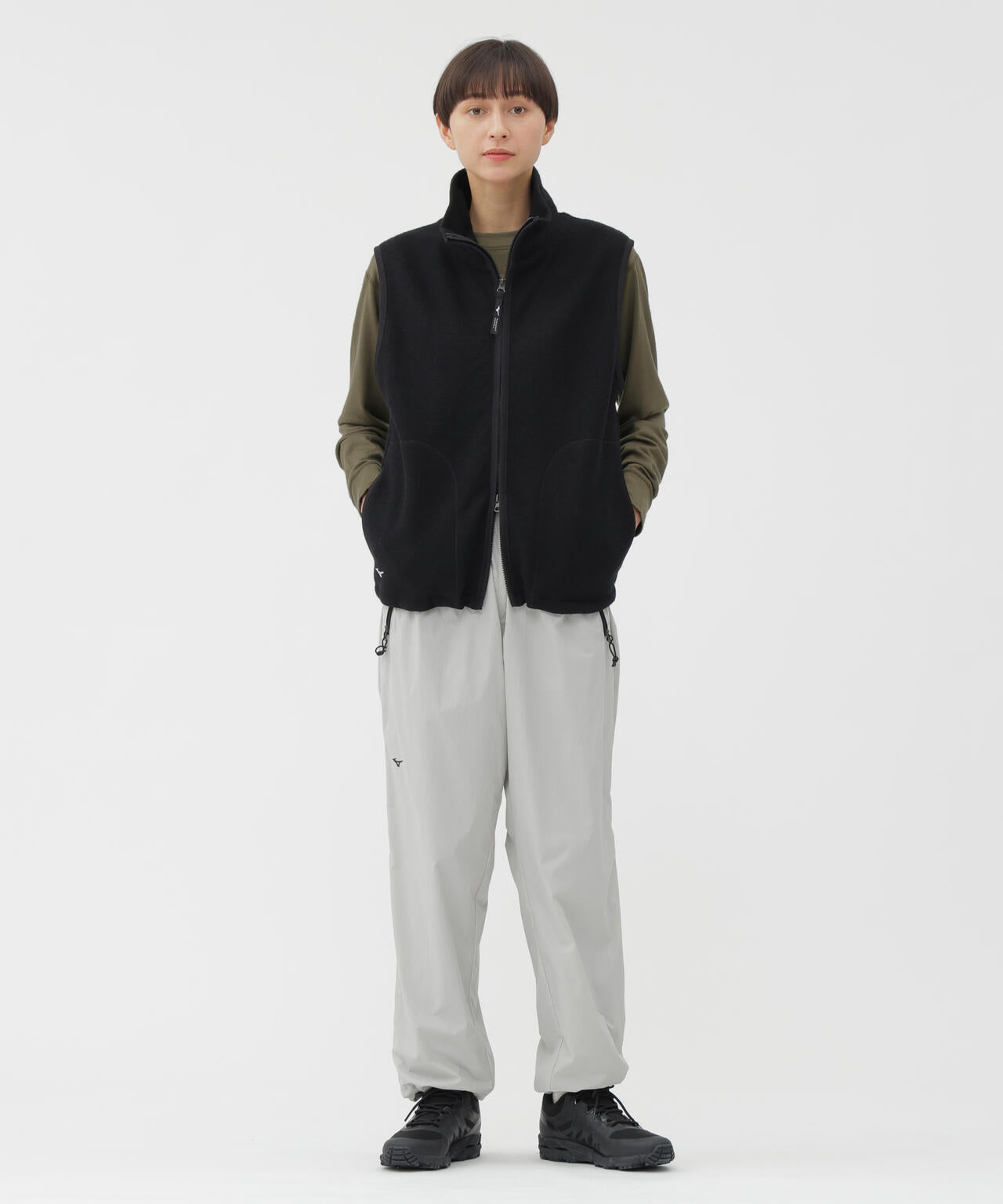 WOOL NYLON COMPRESSED JERSEY BLOUSON