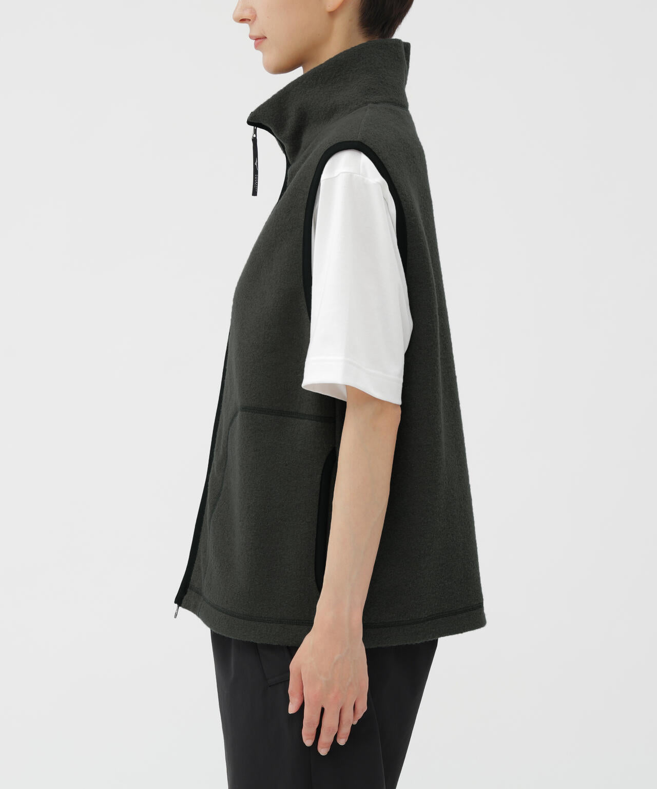 WOOL NYLON COMPRESSED JERSEY BLOUSON