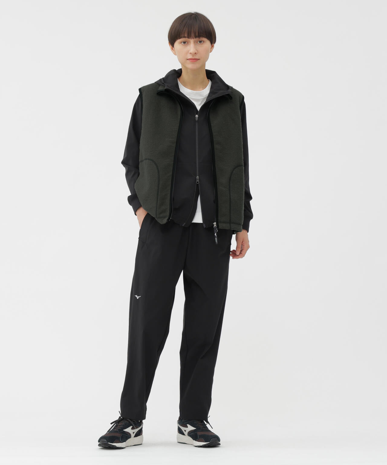 WOOL NYLON COMPRESSED JERSEY BLOUSON