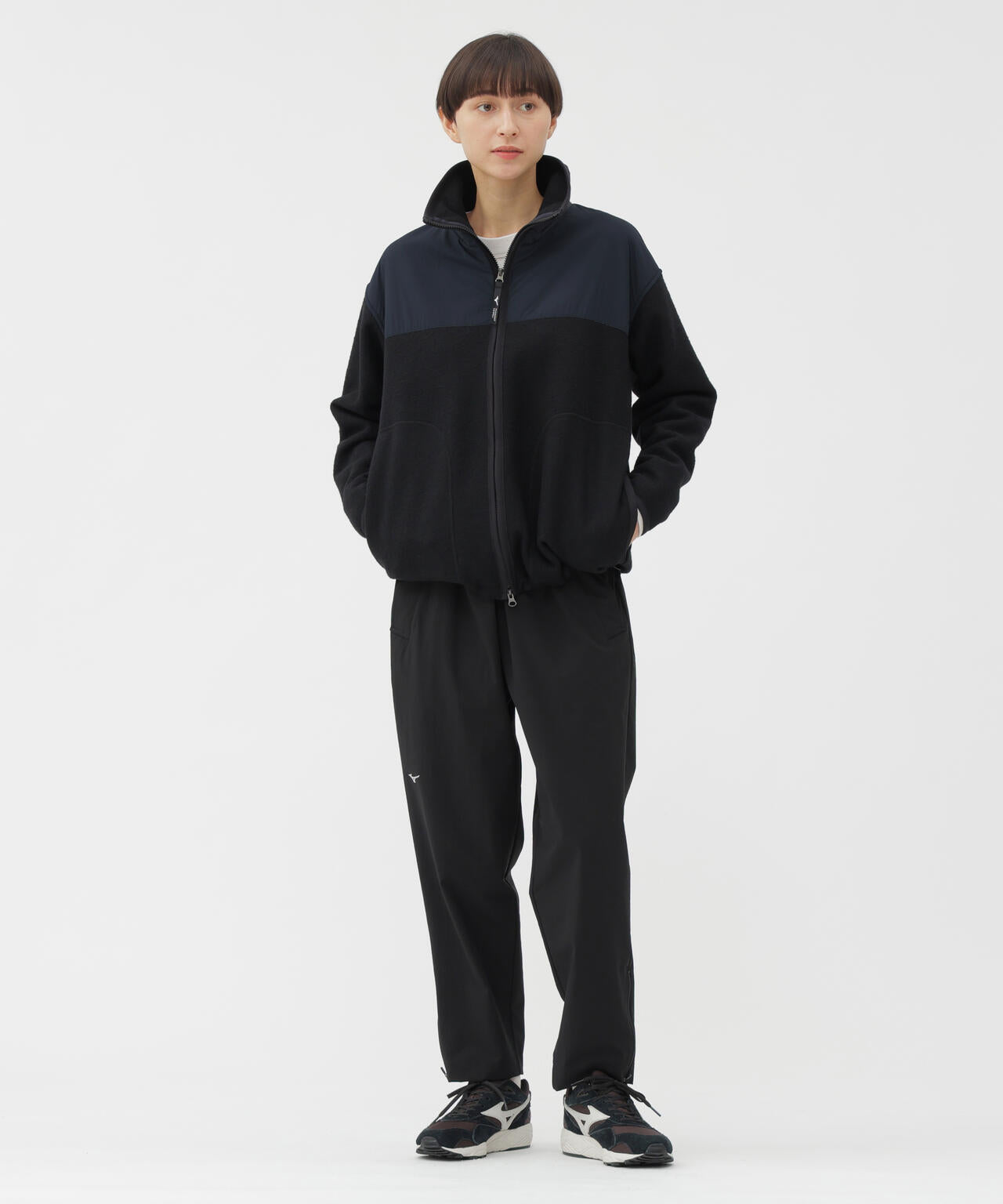 WOOL NYLON COMPRESSED JERSEY BLOUSON