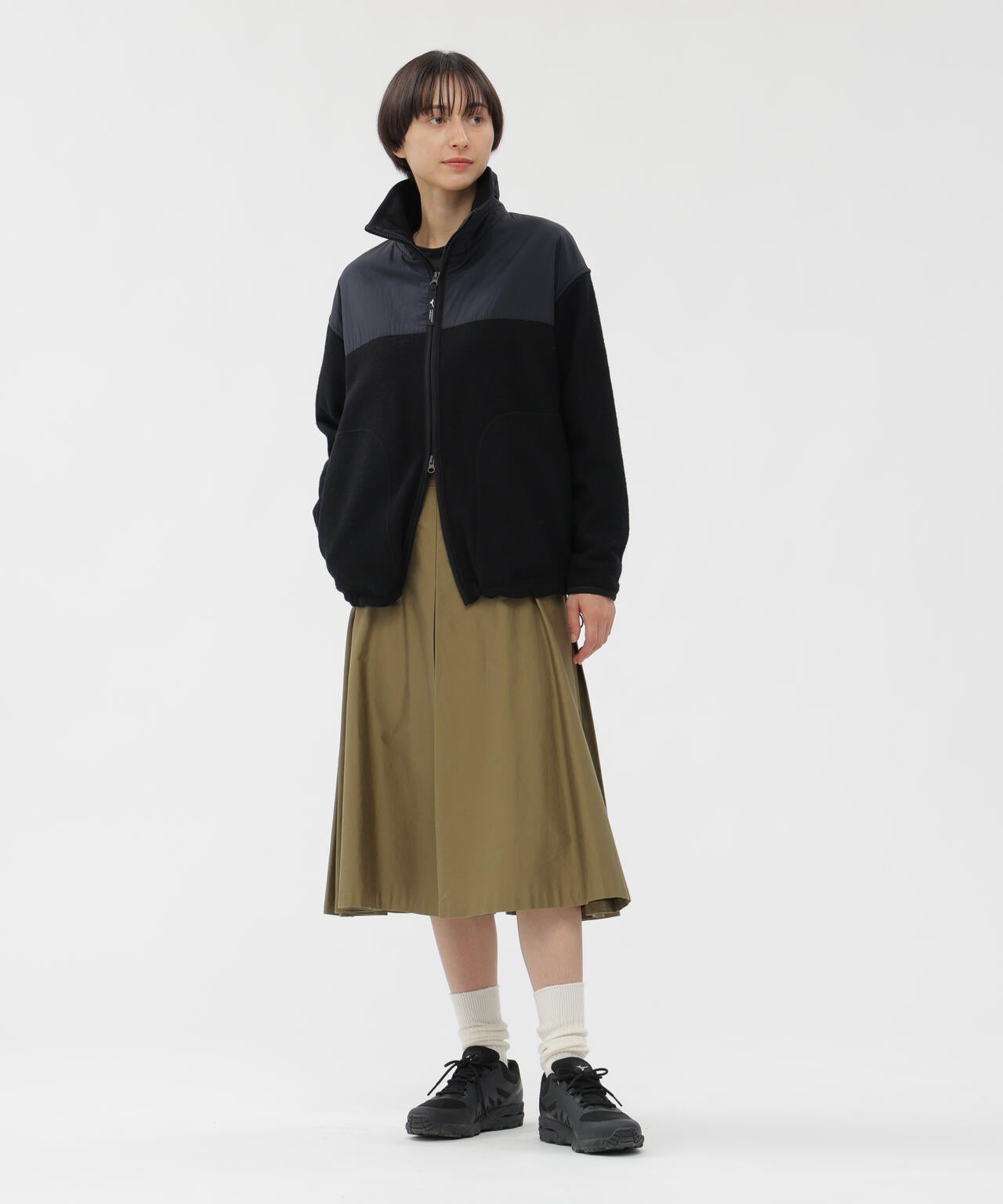 WOOL NYLON COMPRESSED JERSEY BLOUSON