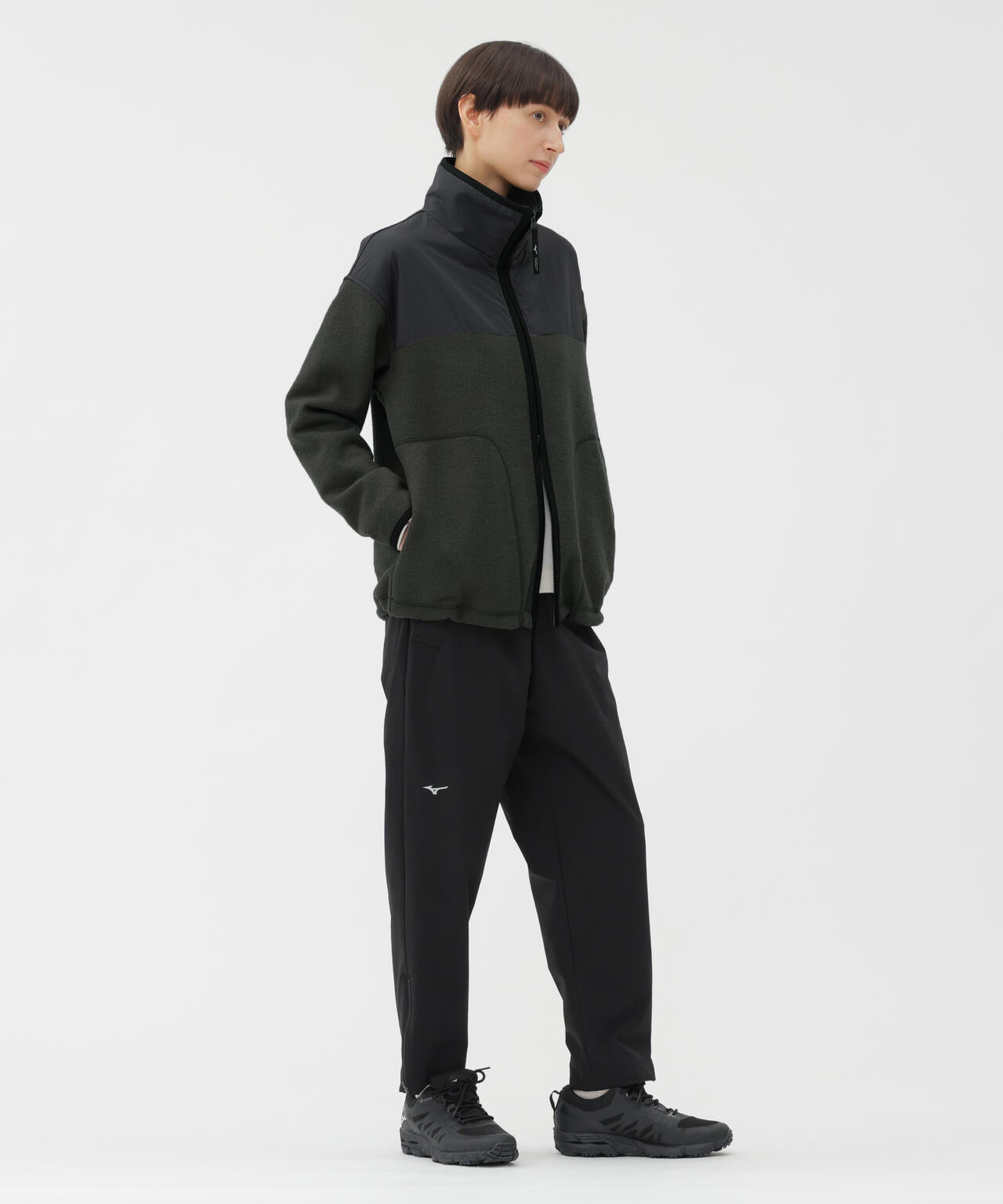 WOOL NYLON COMPRESSED JERSEY BLOUSON