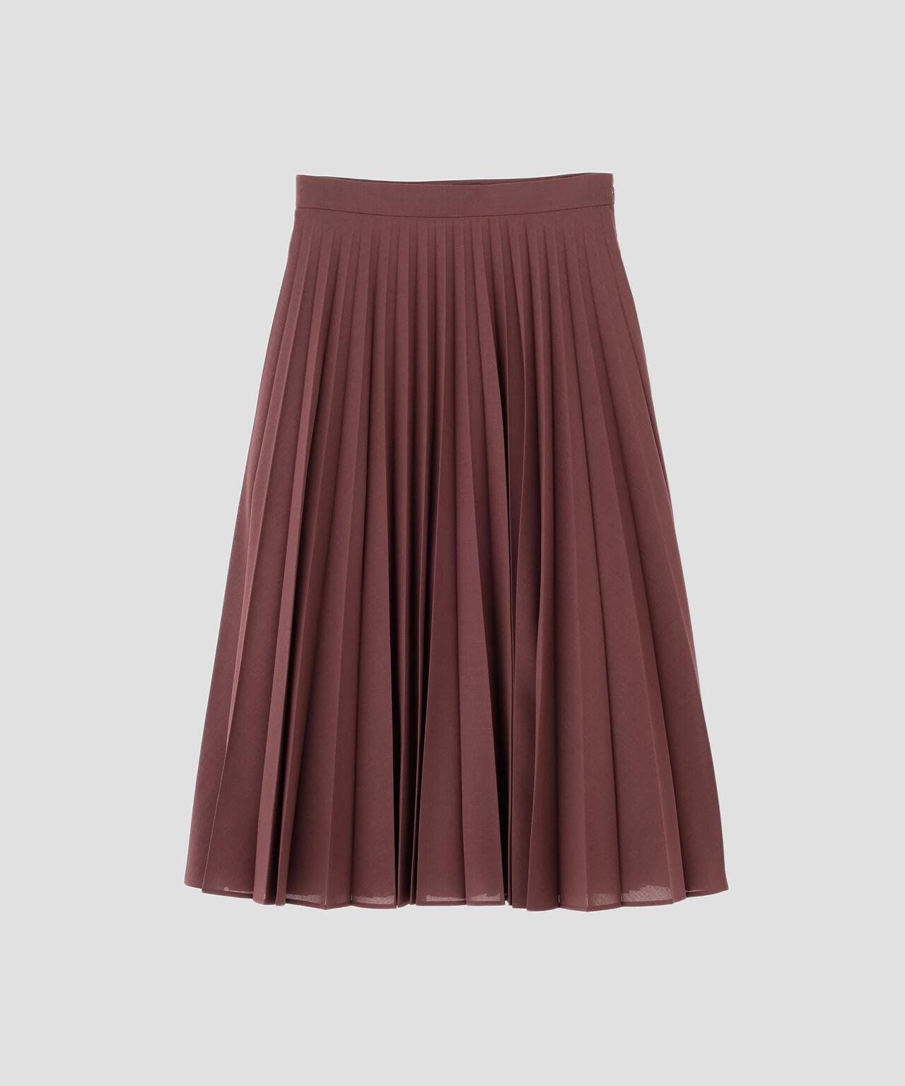 SHEER WOOL POLYESTER SKIRT