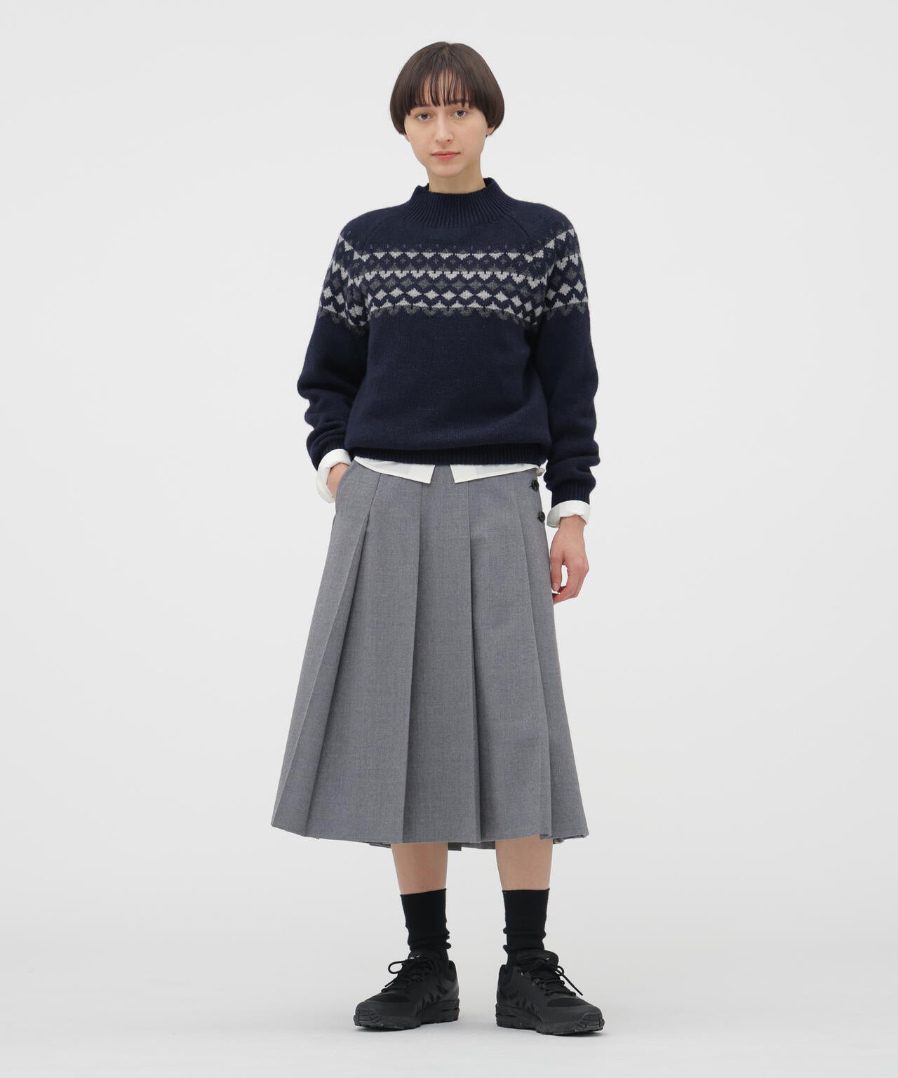 FLANNEL WOOL SKIRT