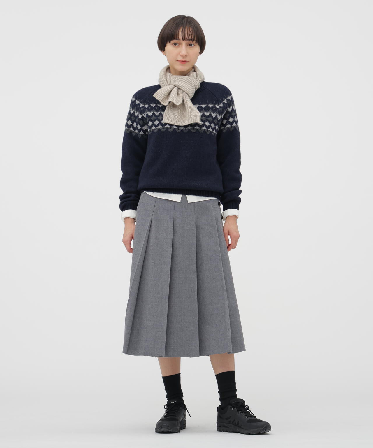 FLANNEL WOOL SKIRT
