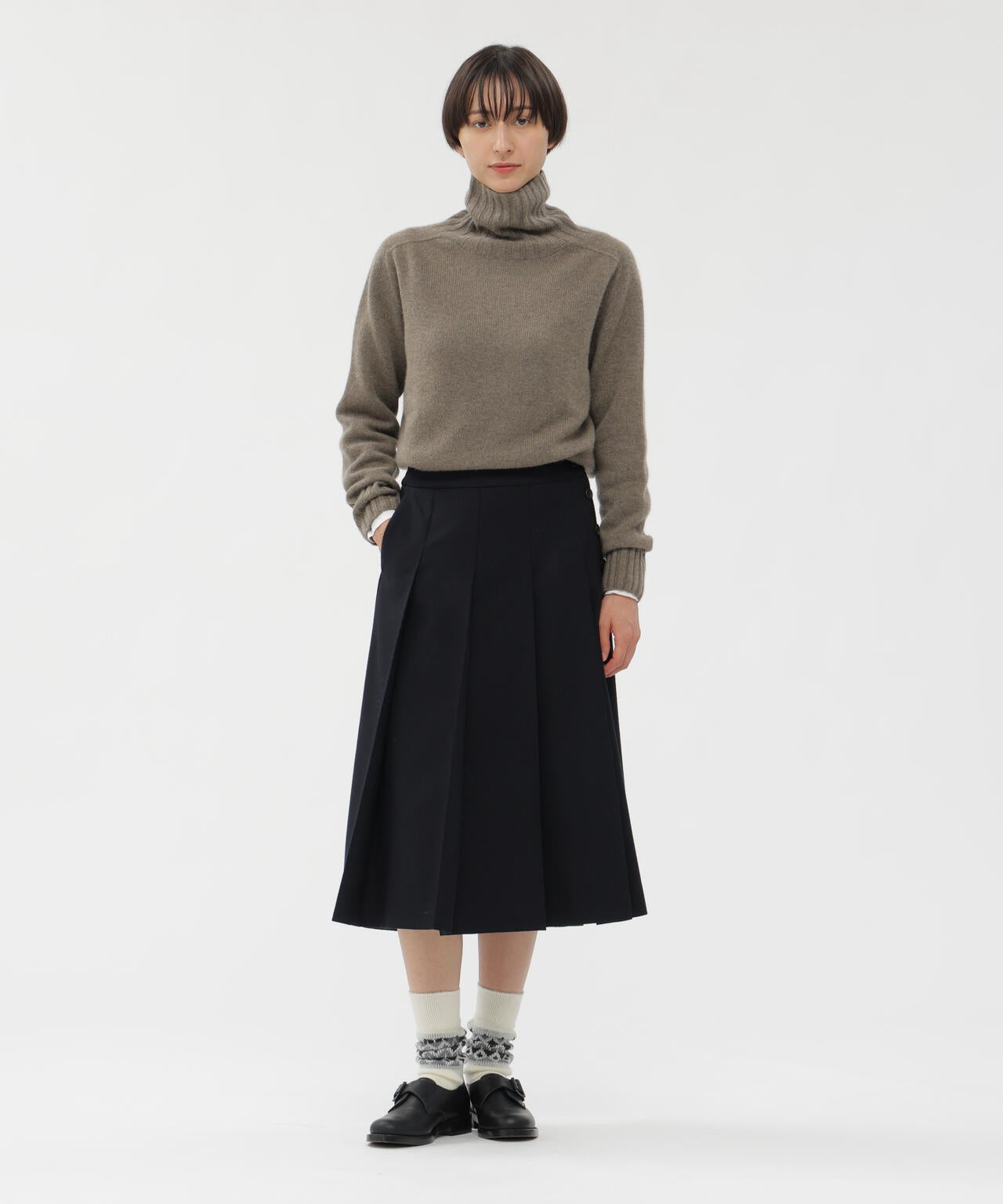 FLANNEL WOOL SKIRT
