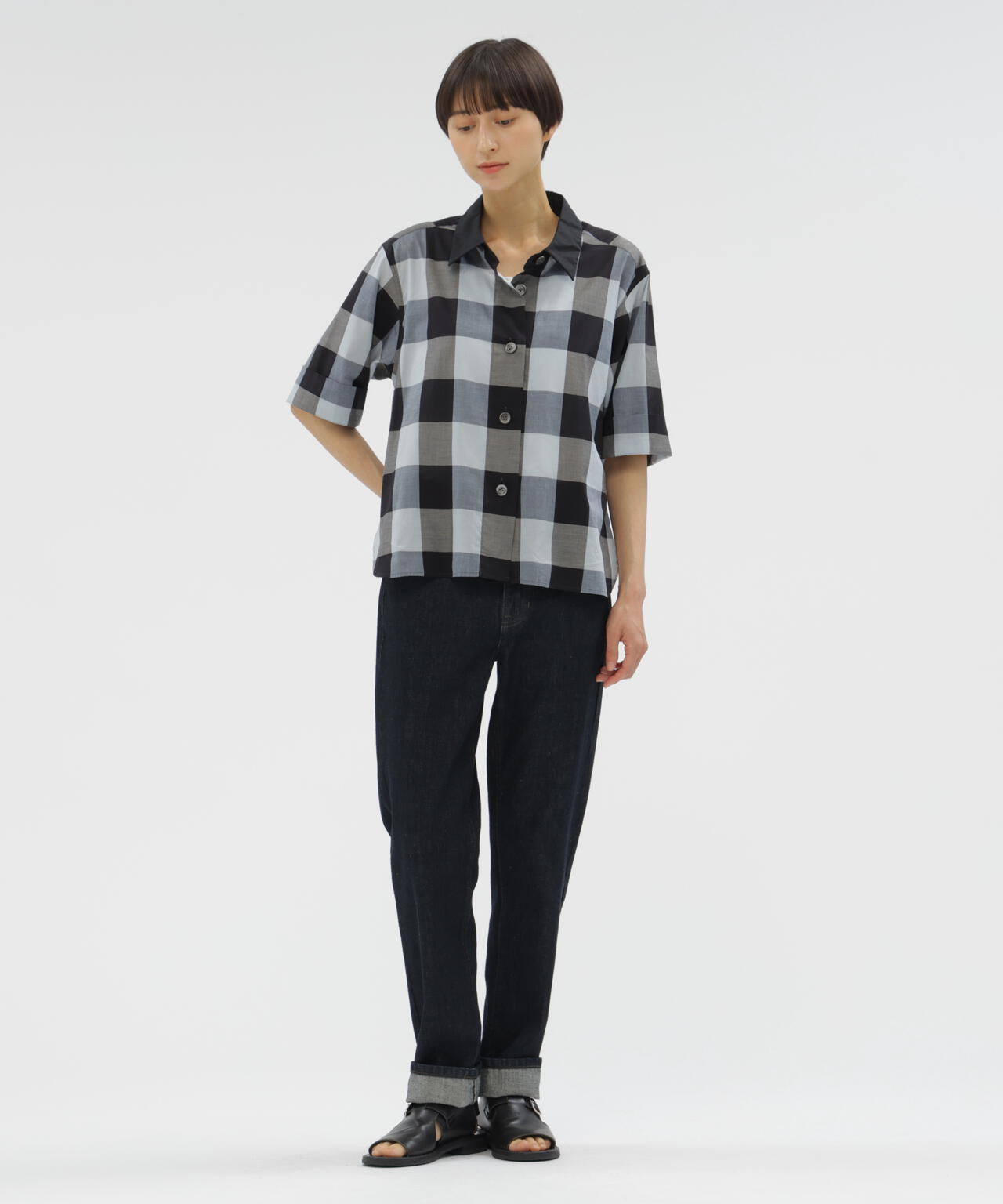 BASIC DENIM TROUSERS