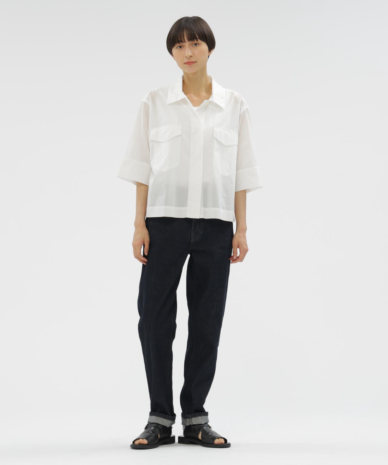 BASIC DENIM TROUSERS