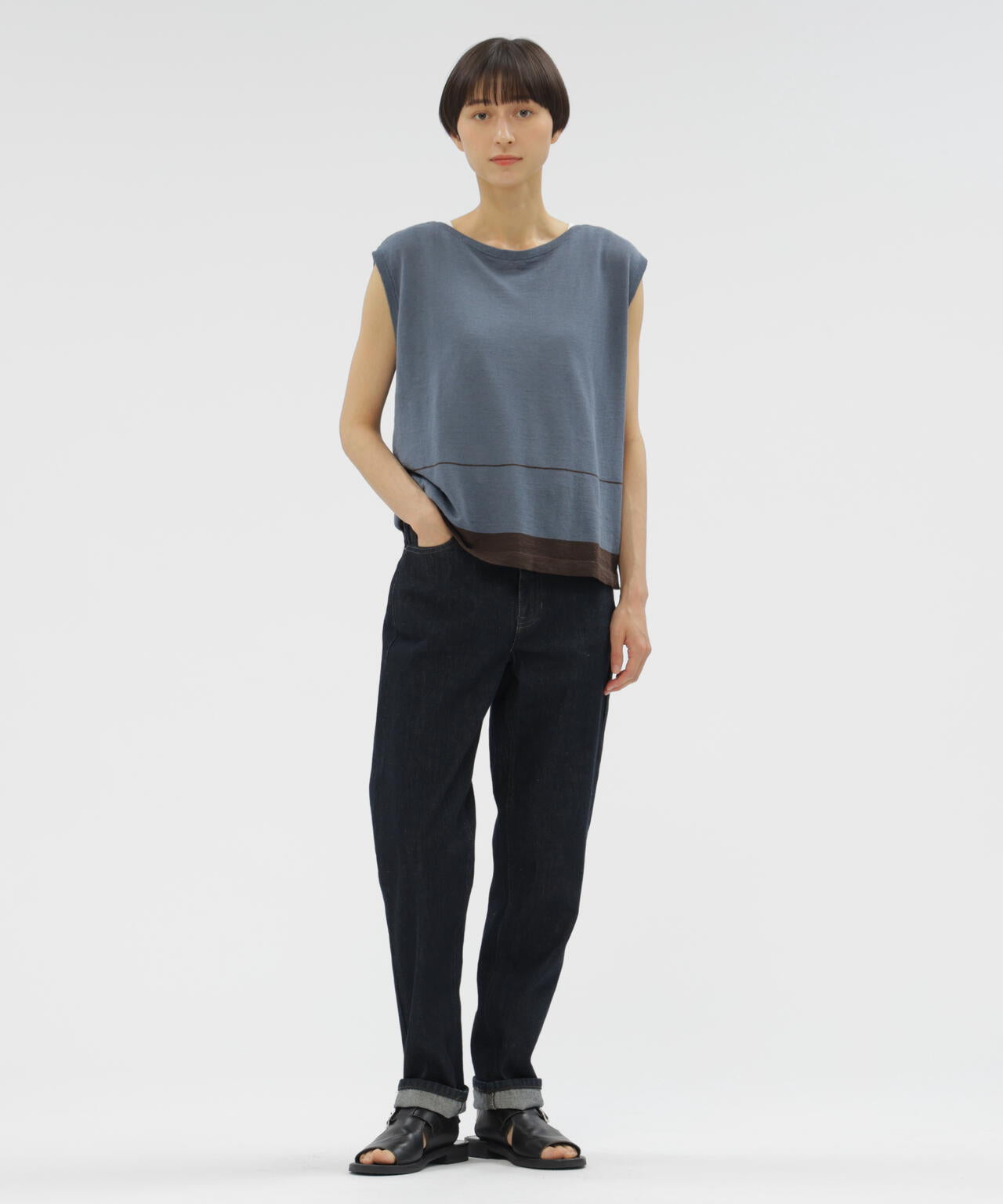 BASIC DENIM TROUSERS