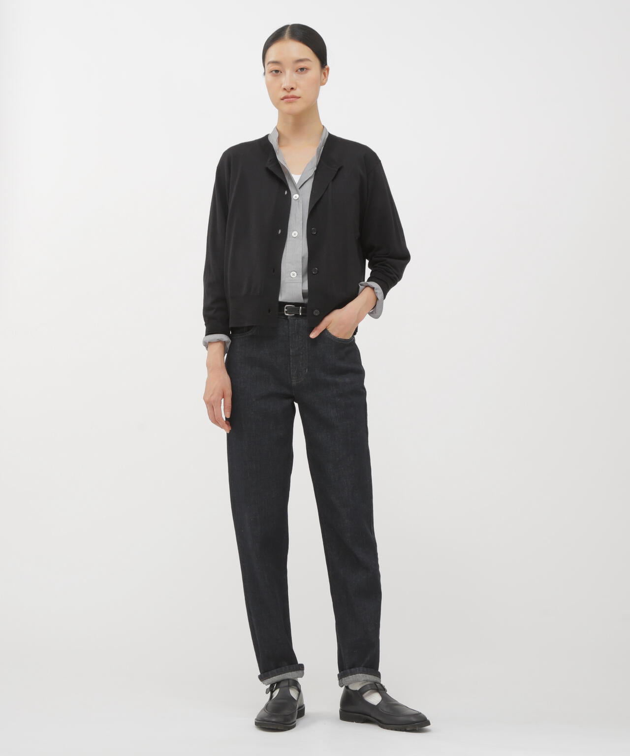 BASIC DENIM TROUSERS