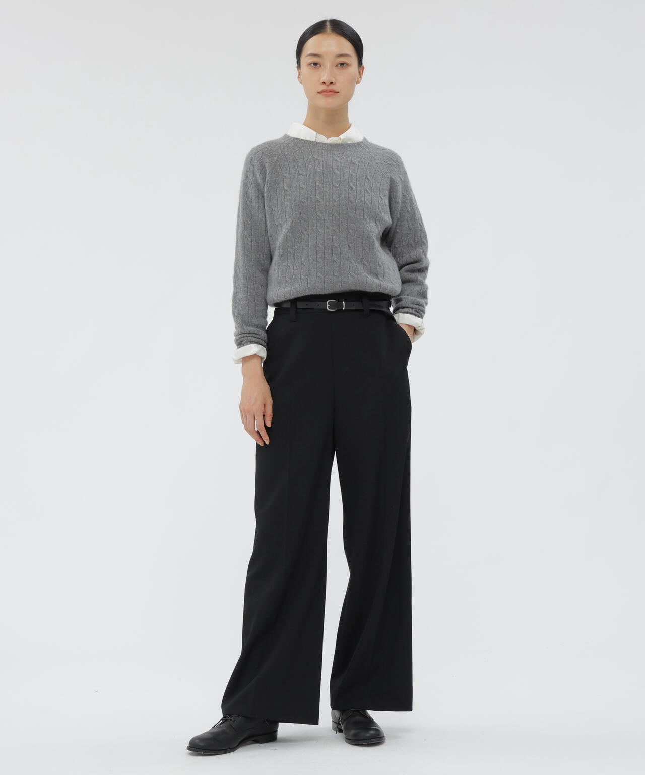 FLUID WOOL TROUSERS