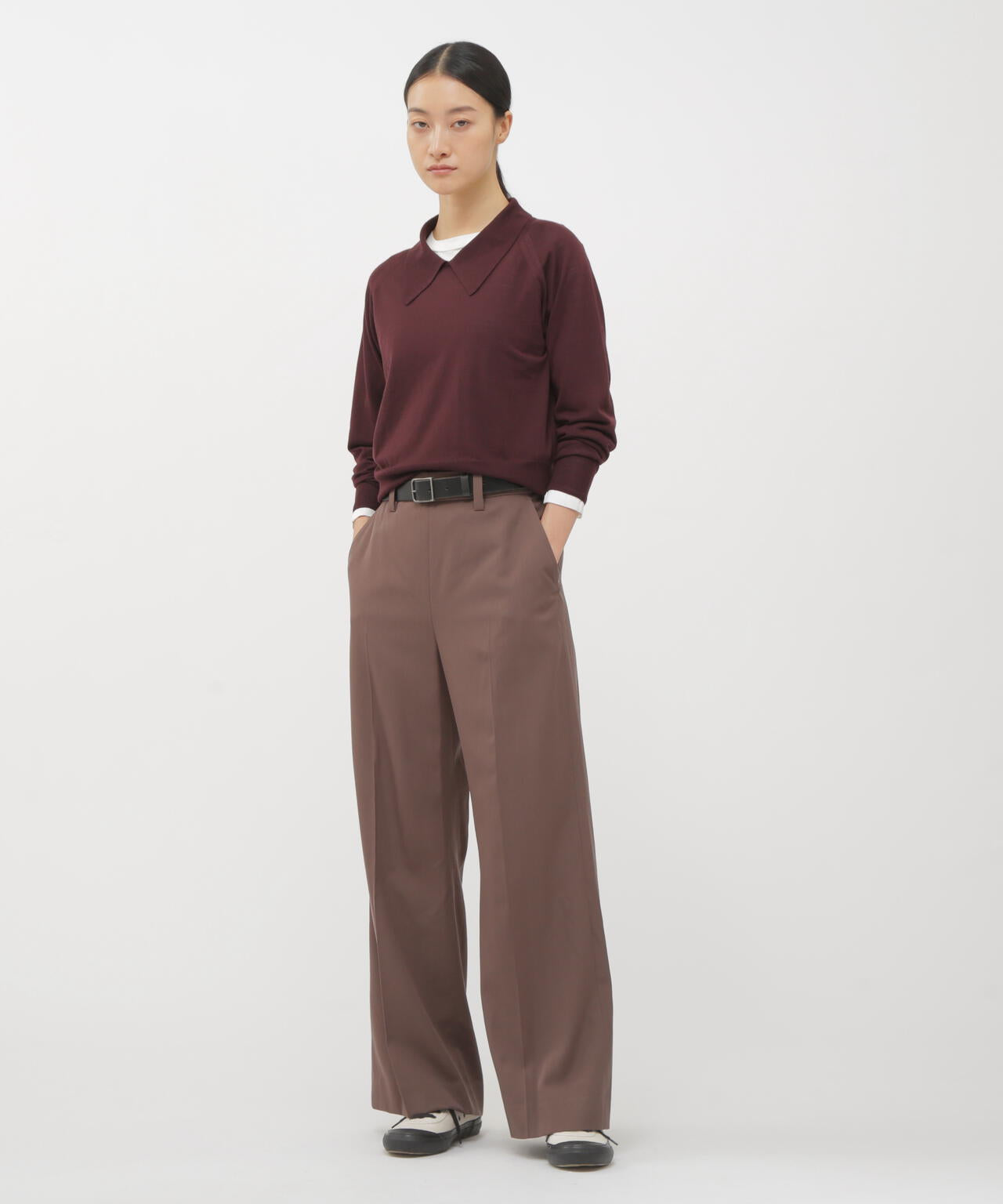 FLUID WOOL TROUSERS