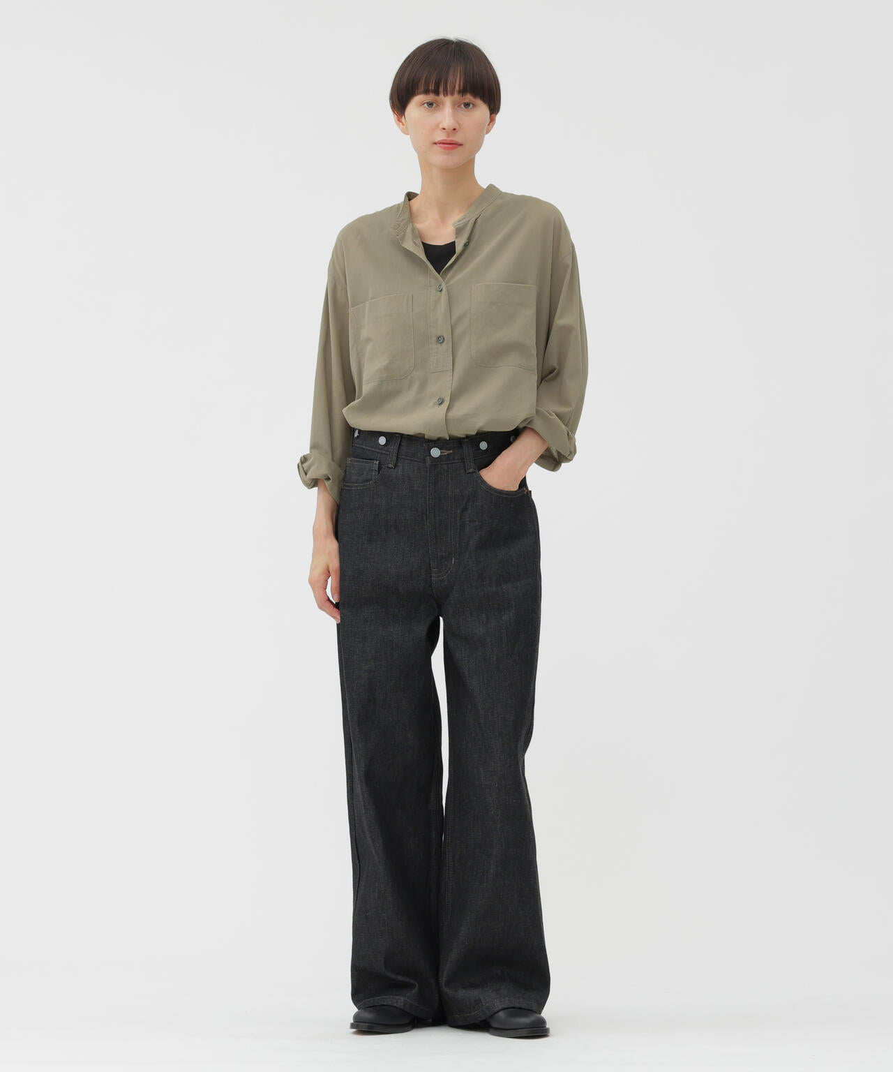 ORGANIC COTTON DENIM TROUSERS
