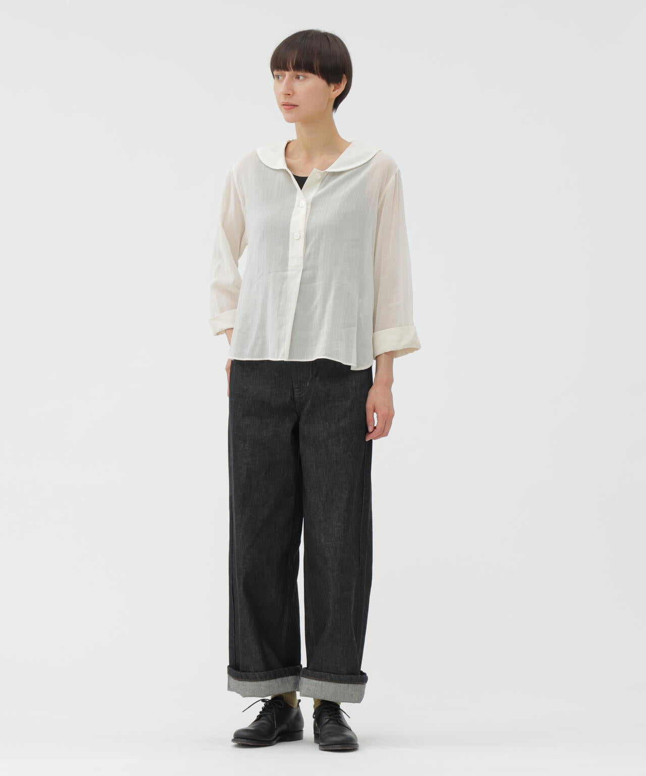 ORGANIC COTTON DENIM TROUSERS