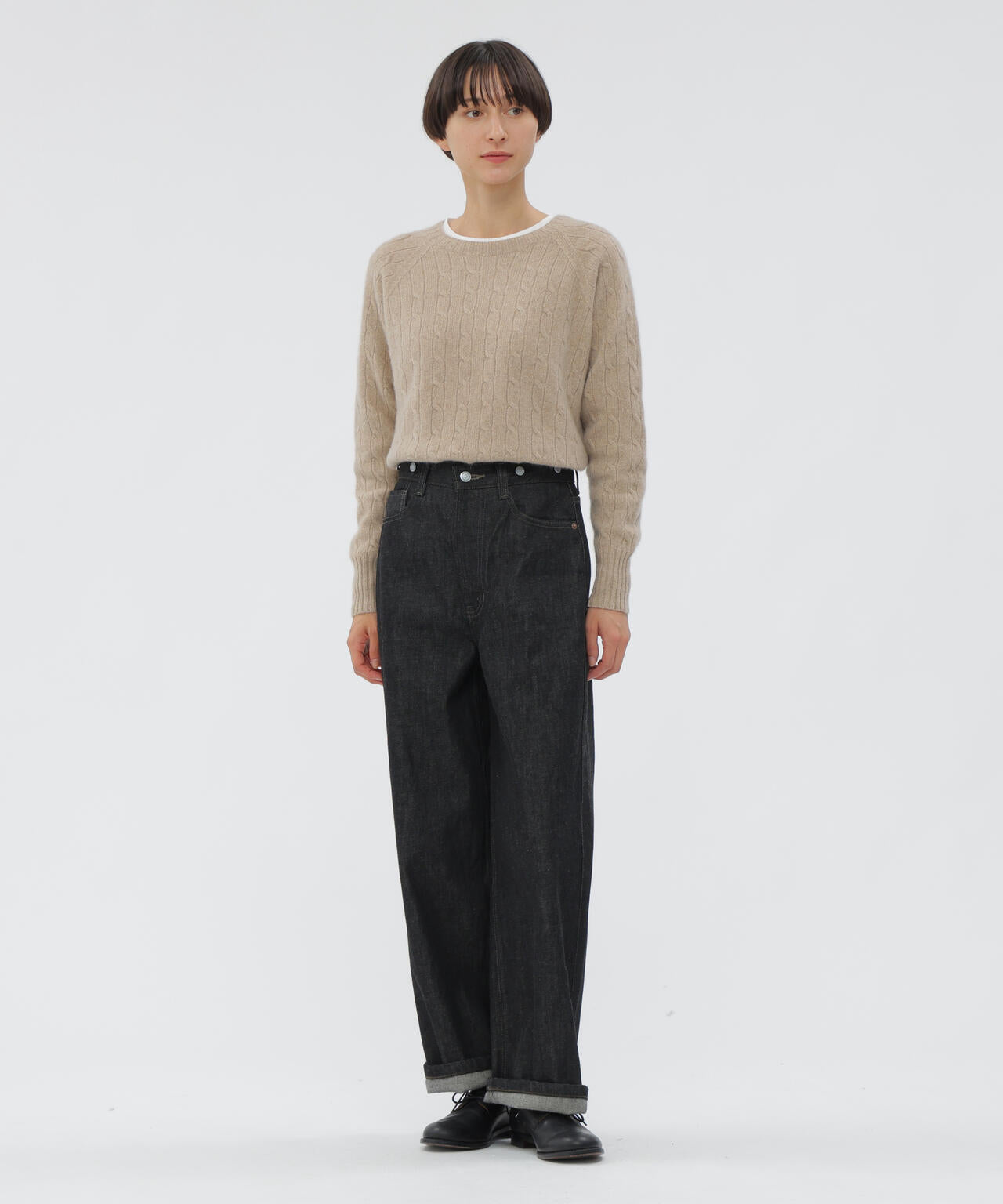 ORGANIC COTTON DENIM TROUSERS