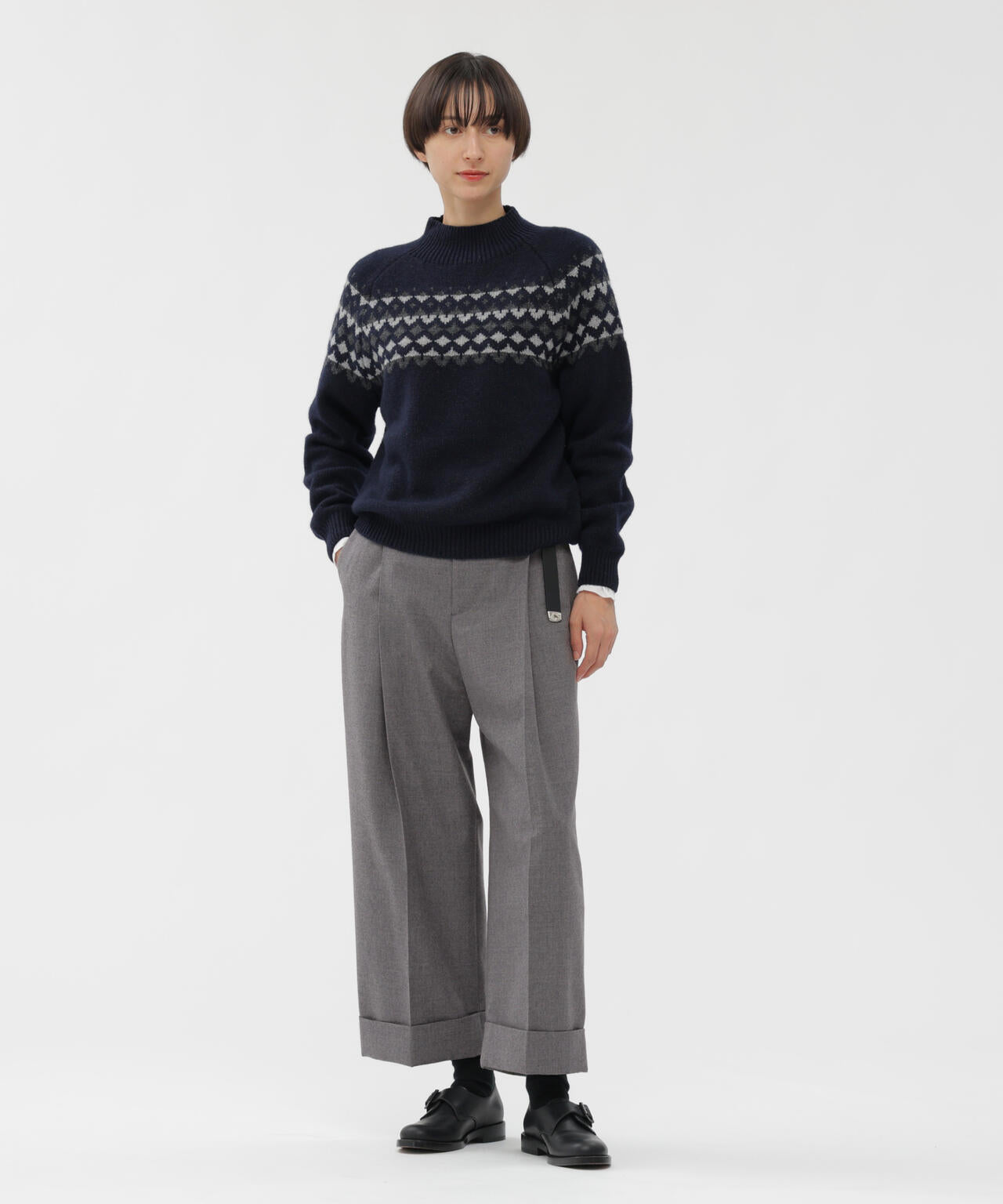 FLANNEL WOOL TROUSERS
