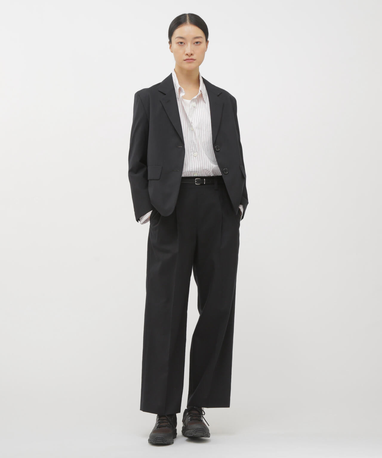 FINE DOUBLE STRIPE COTTON SHIRT