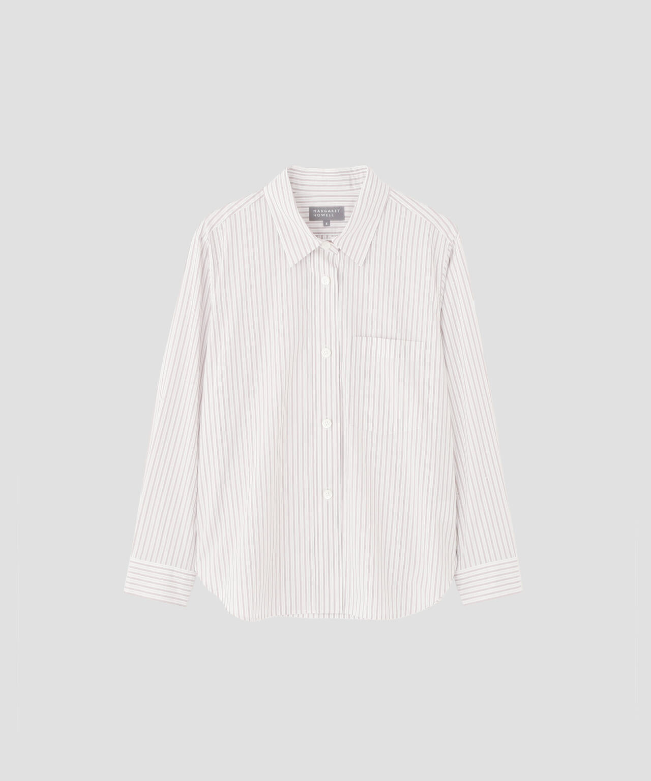 FINE DOUBLE STRIPE COTTON SHIRT