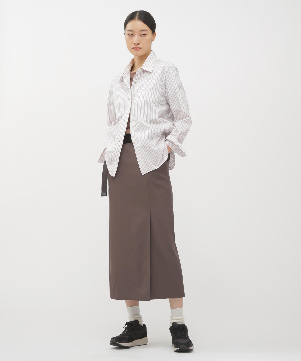 FINE DOUBLE STRIPE COTTON SHIRT