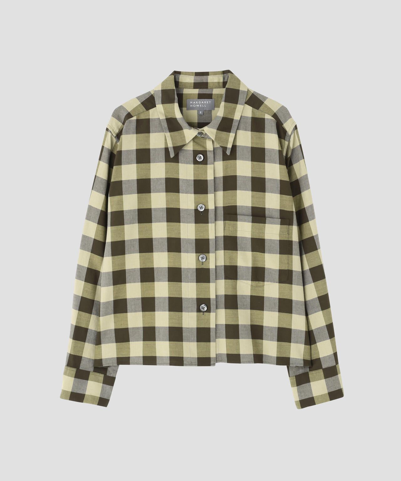 COTTON CASHMERE CHECK SHIRT