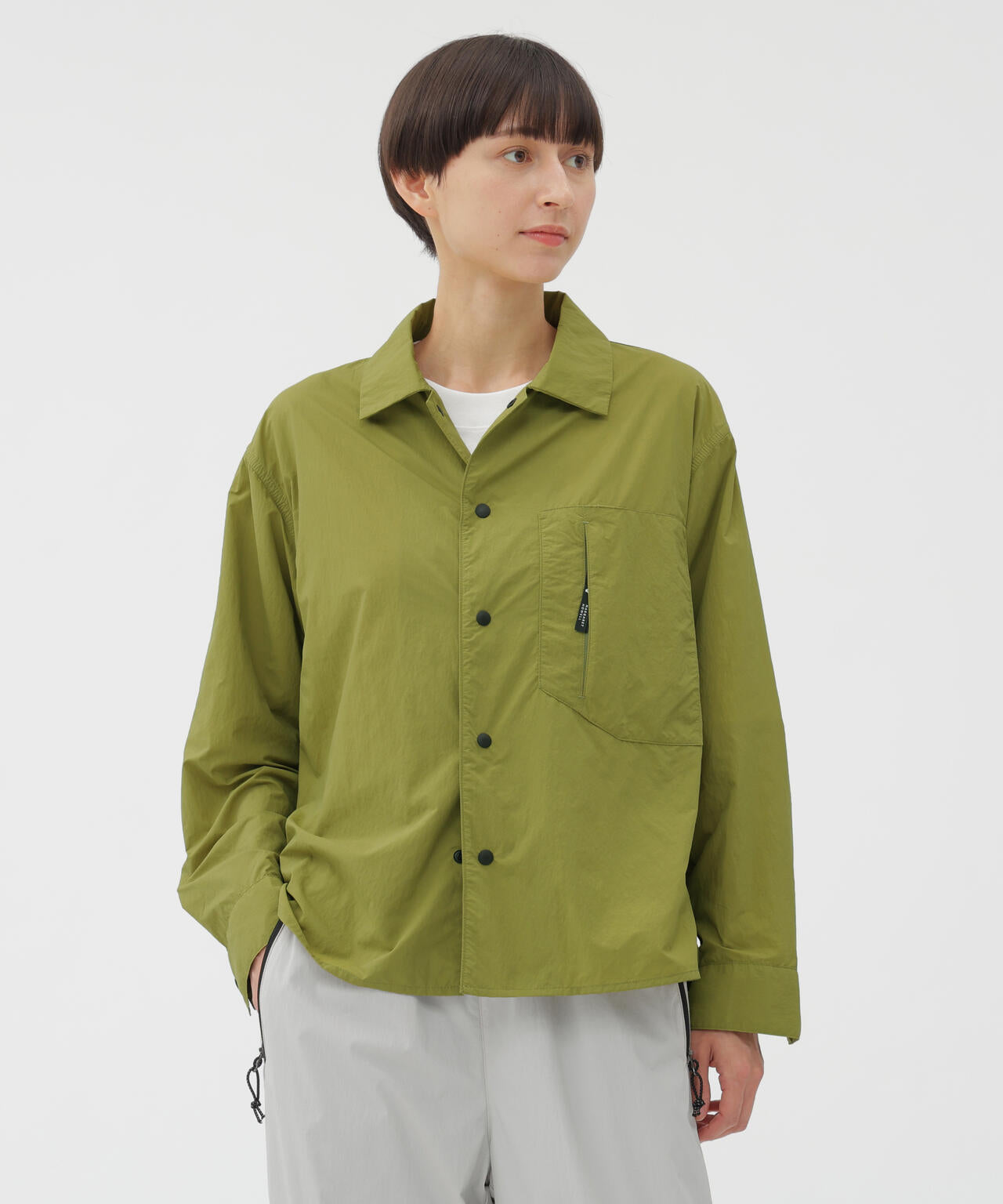 RECYCLE NYLON LIGHT POPLIN SHIRT