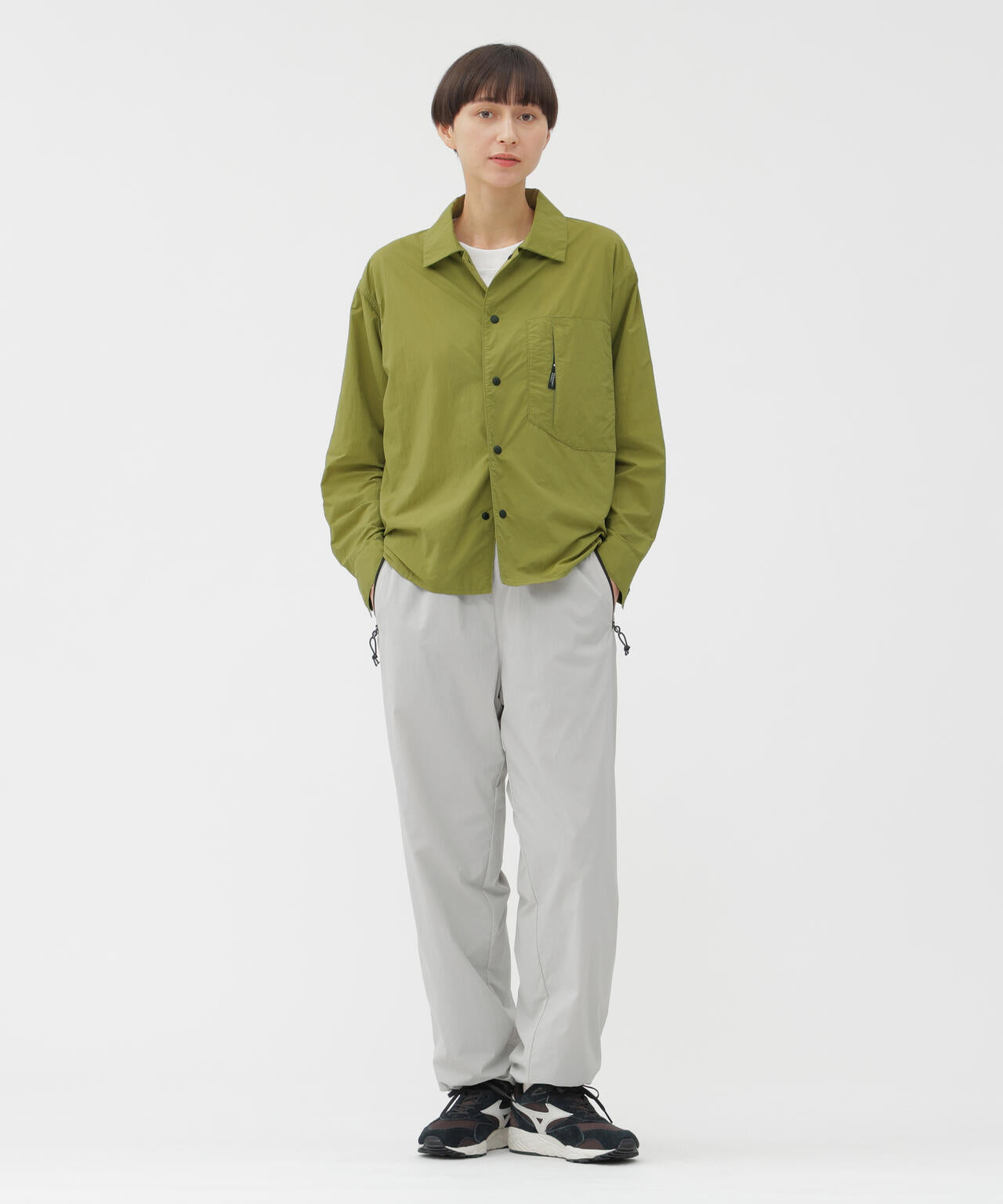 RECYCLE NYLON LIGHT POPLIN SHIRT