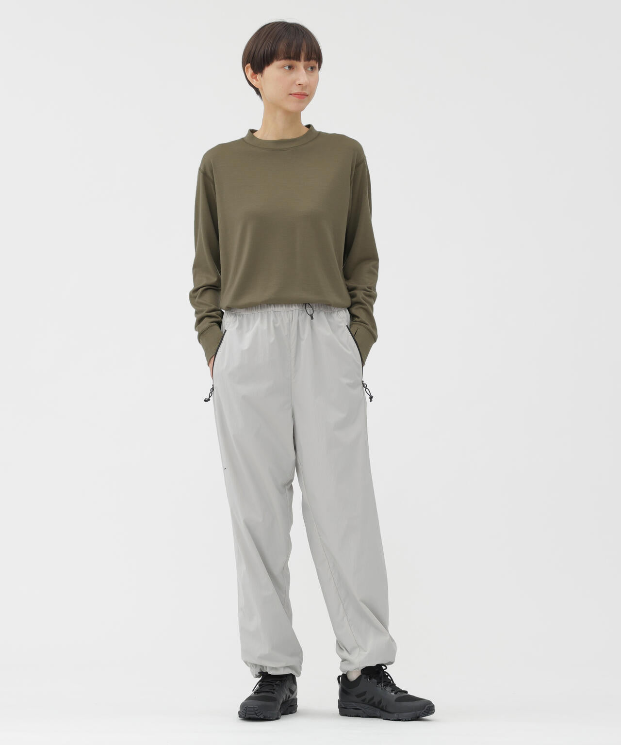 FINEGAUGE WASHABLE WOOL JERSEY TOP