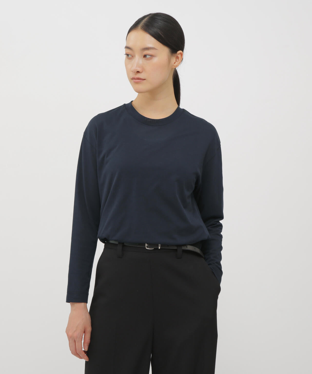 SHEER COTTON JERSEY TOP