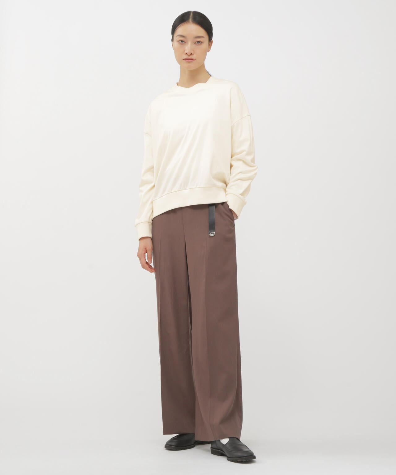 DENSE COTTON JERSEY TOP