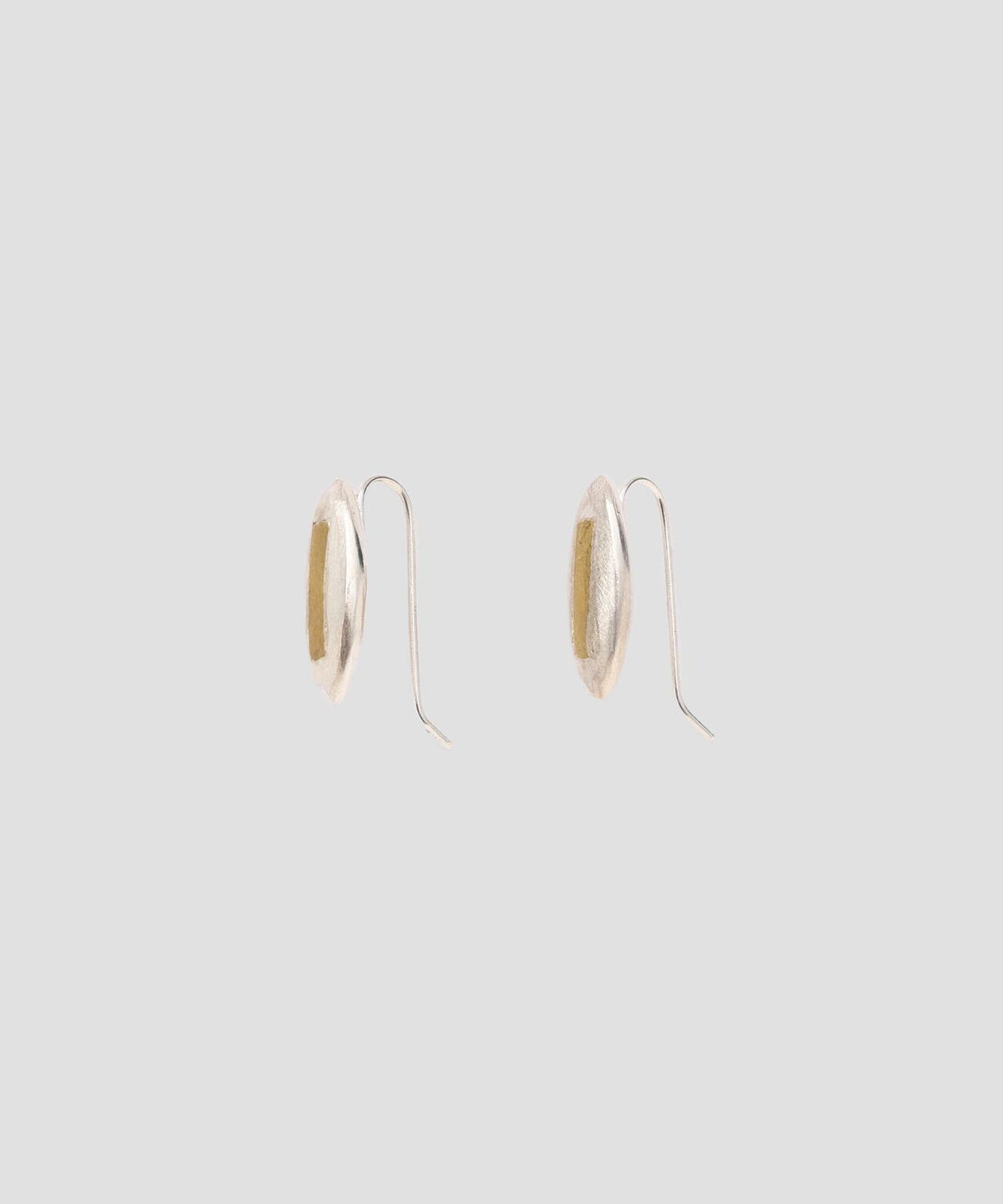 SILVER AND BRASS EARRINGS