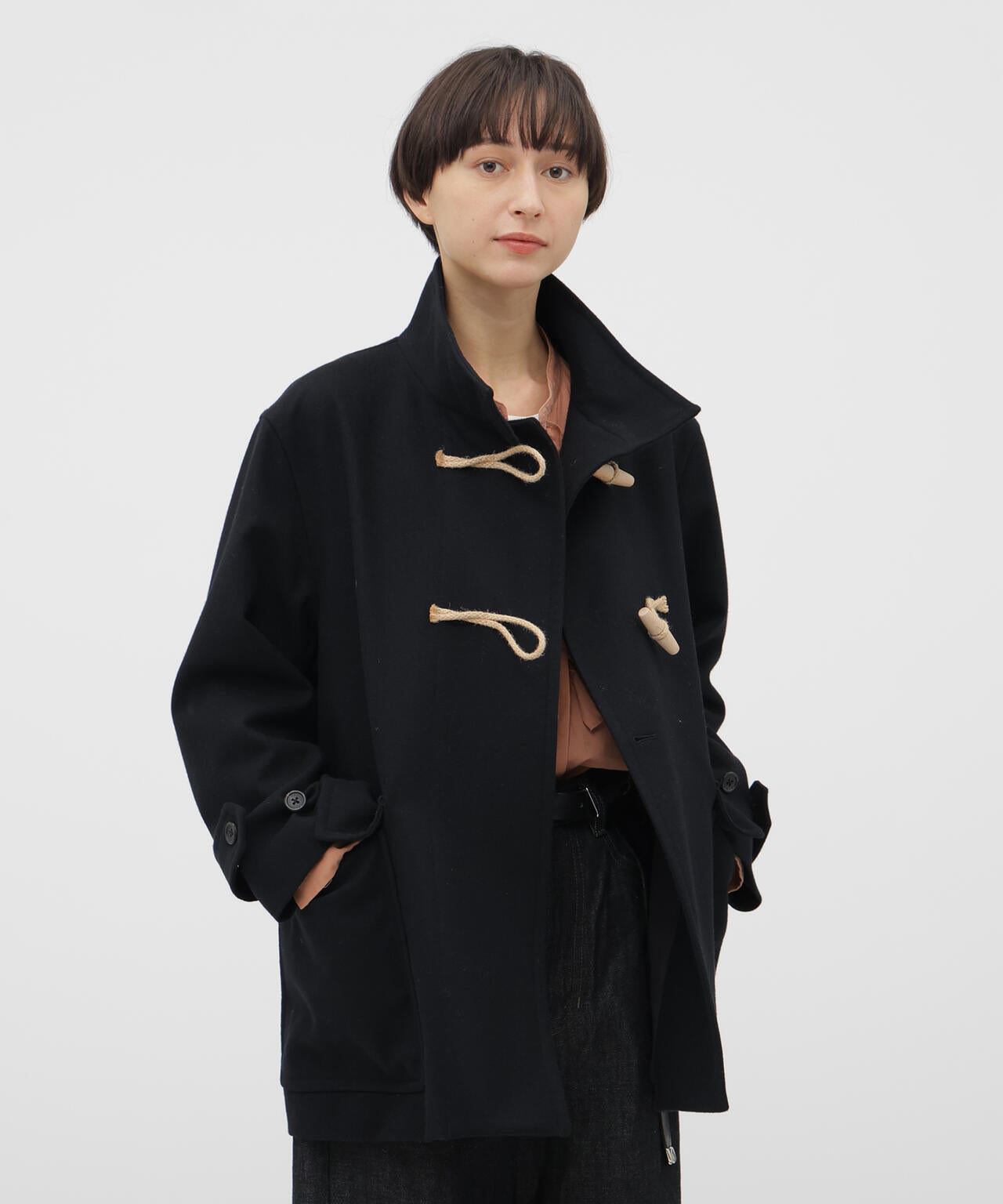 LIGHT FLANNEL WOOL COAT