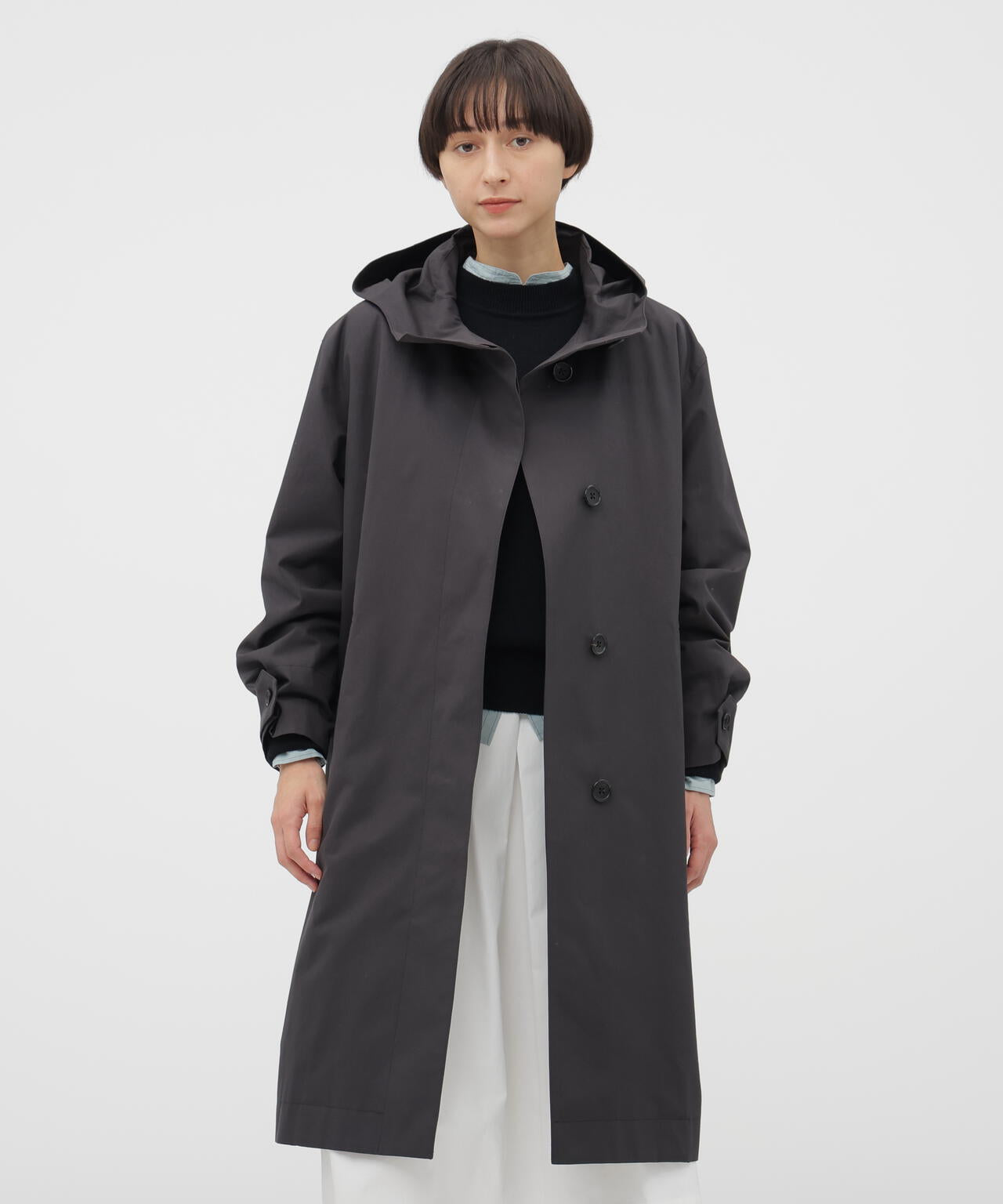 DENSE COTTON POPLIN COAT