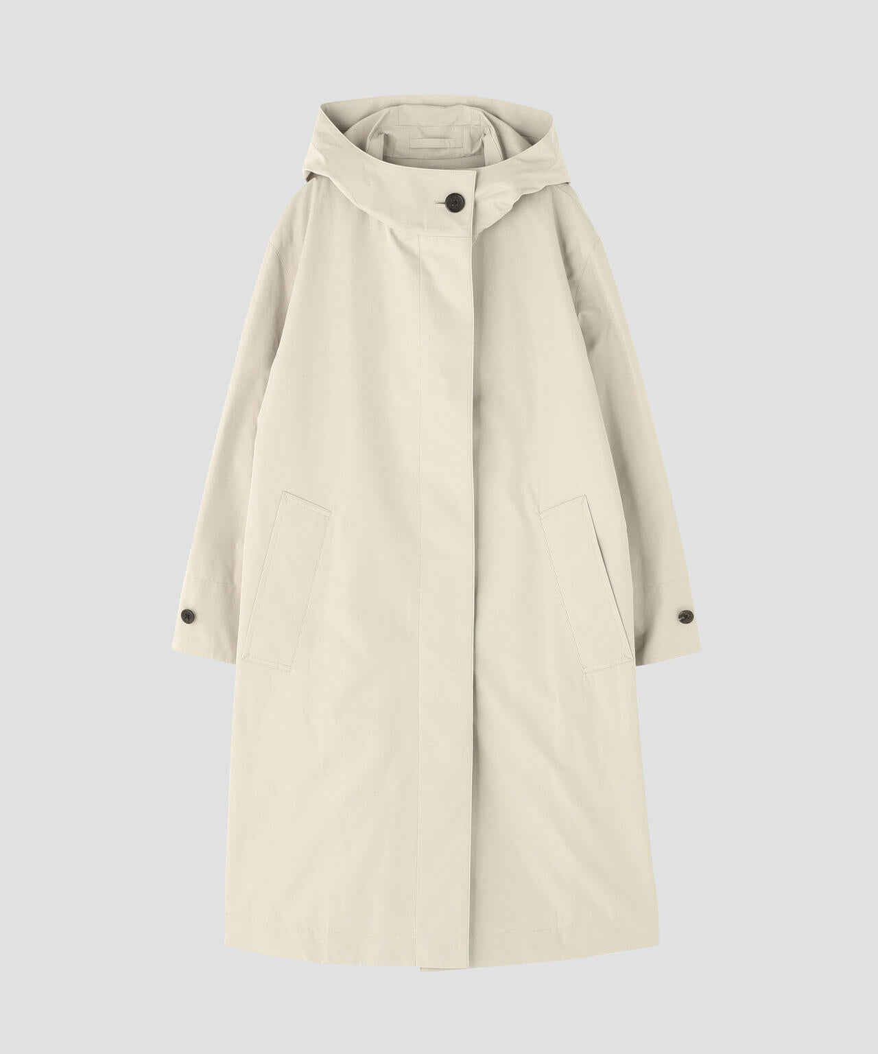 DENSE COTTON POPLIN COAT