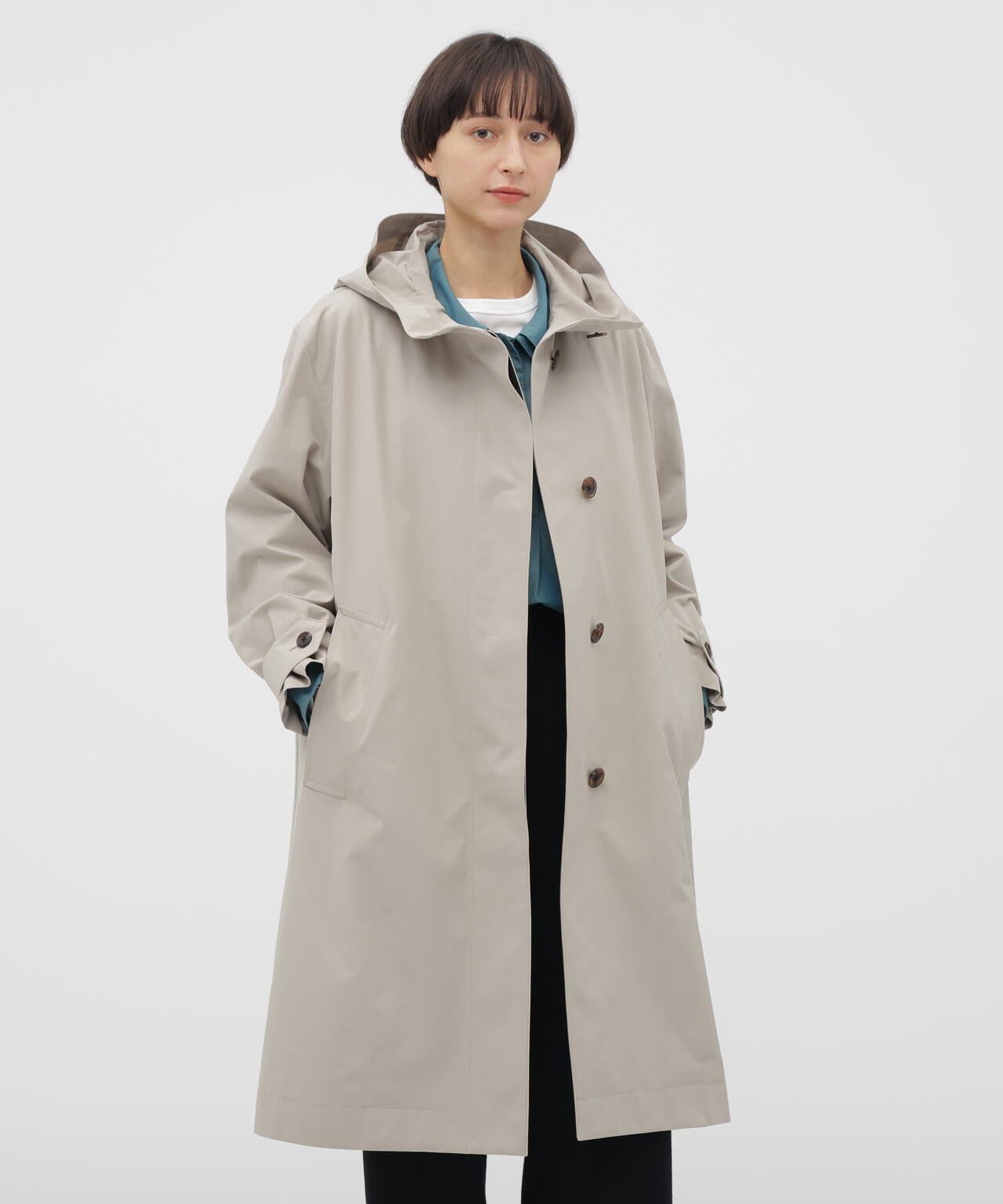DENSE COTTON POPLIN COAT