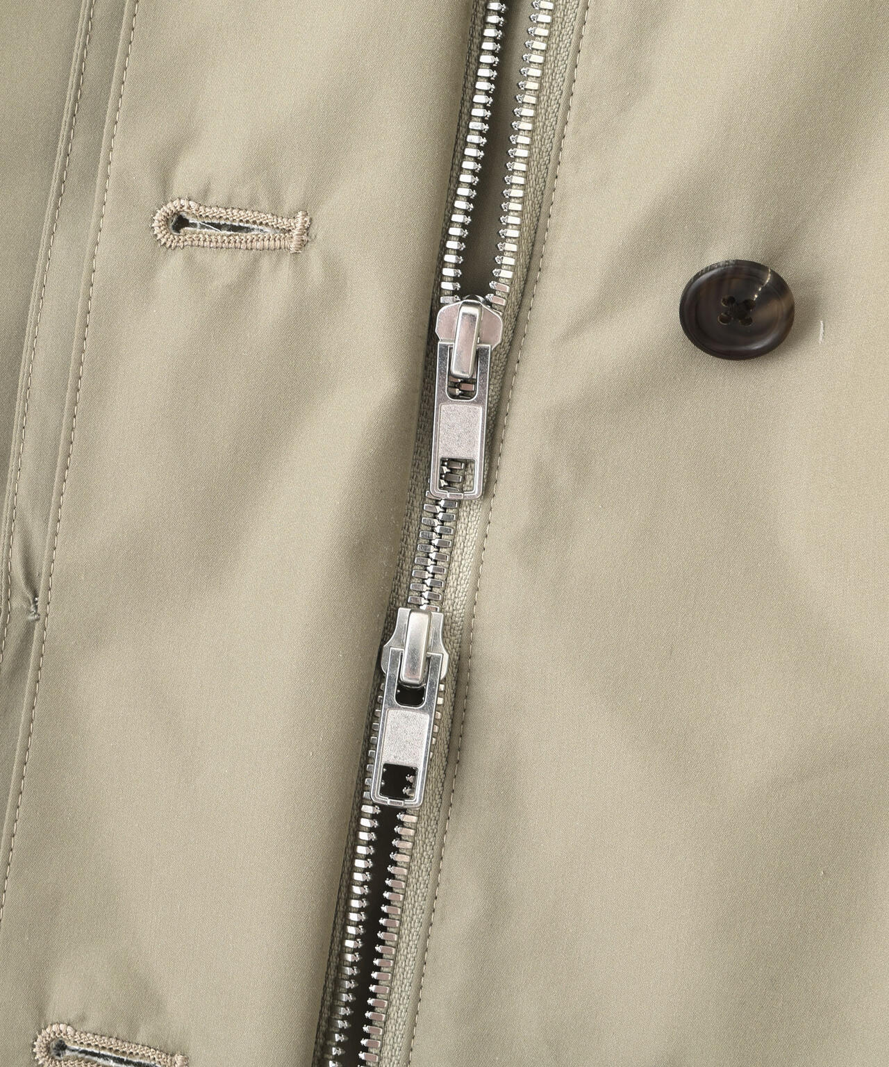 DENSE COTTON NYLON POPLIN COAT