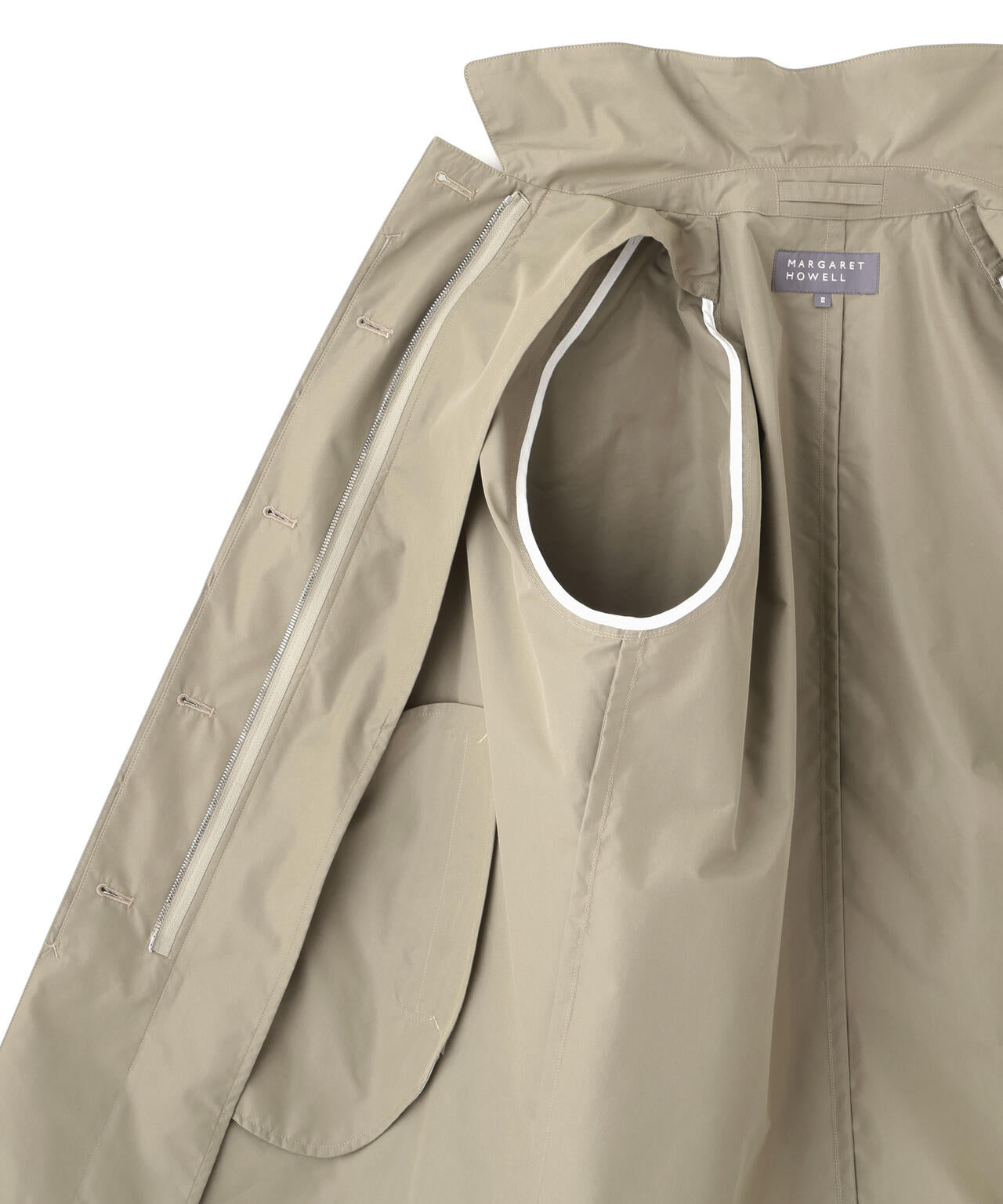 DENSE COTTON NYLON POPLIN COAT