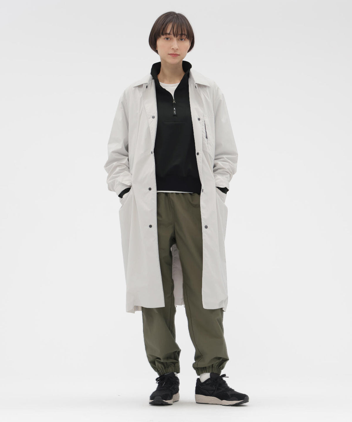 RECYCLED NYLON COMPACT RIPSTOP COAT